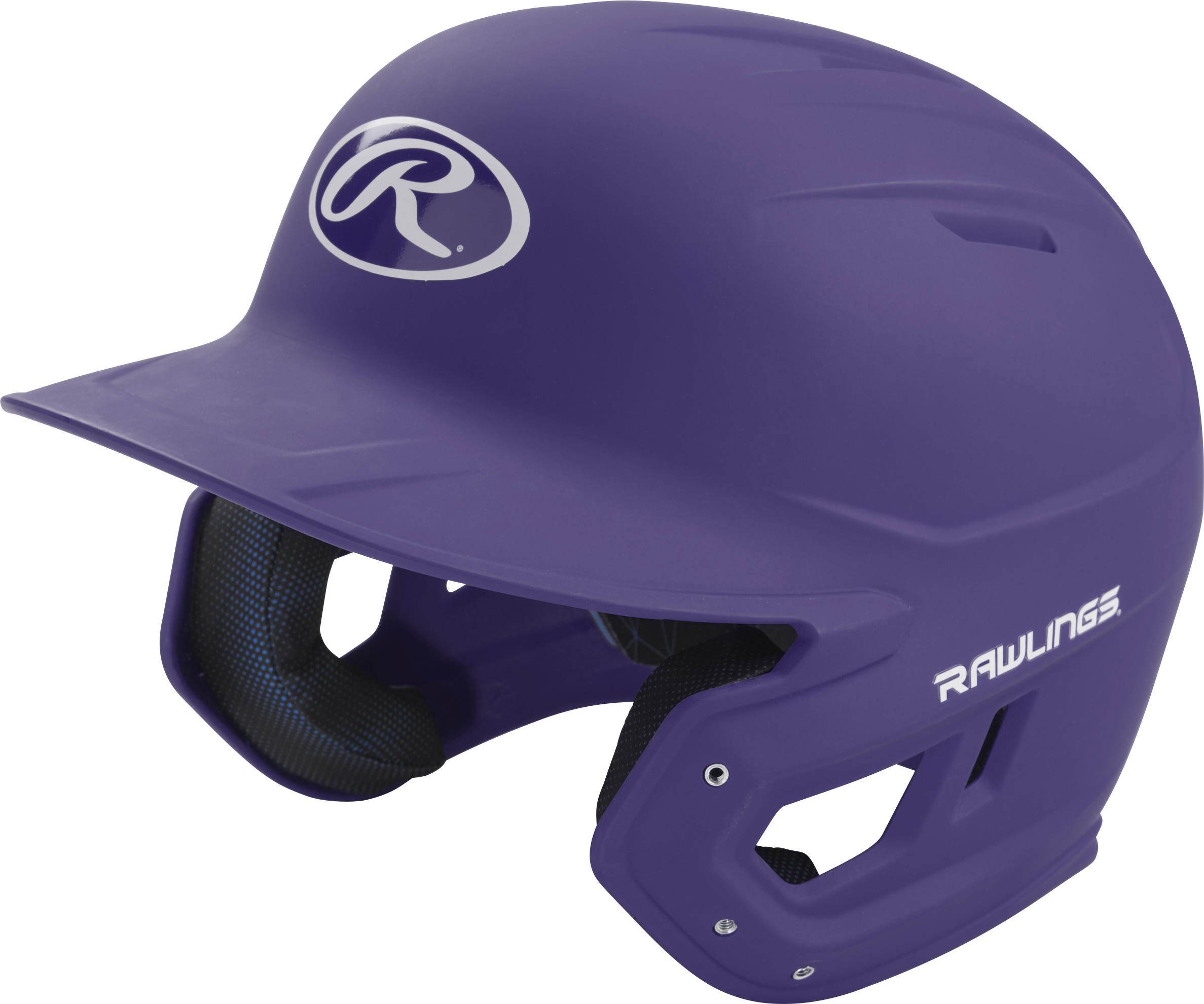 Rawlings Mach Matte Senior Baseball Helmet - Purple