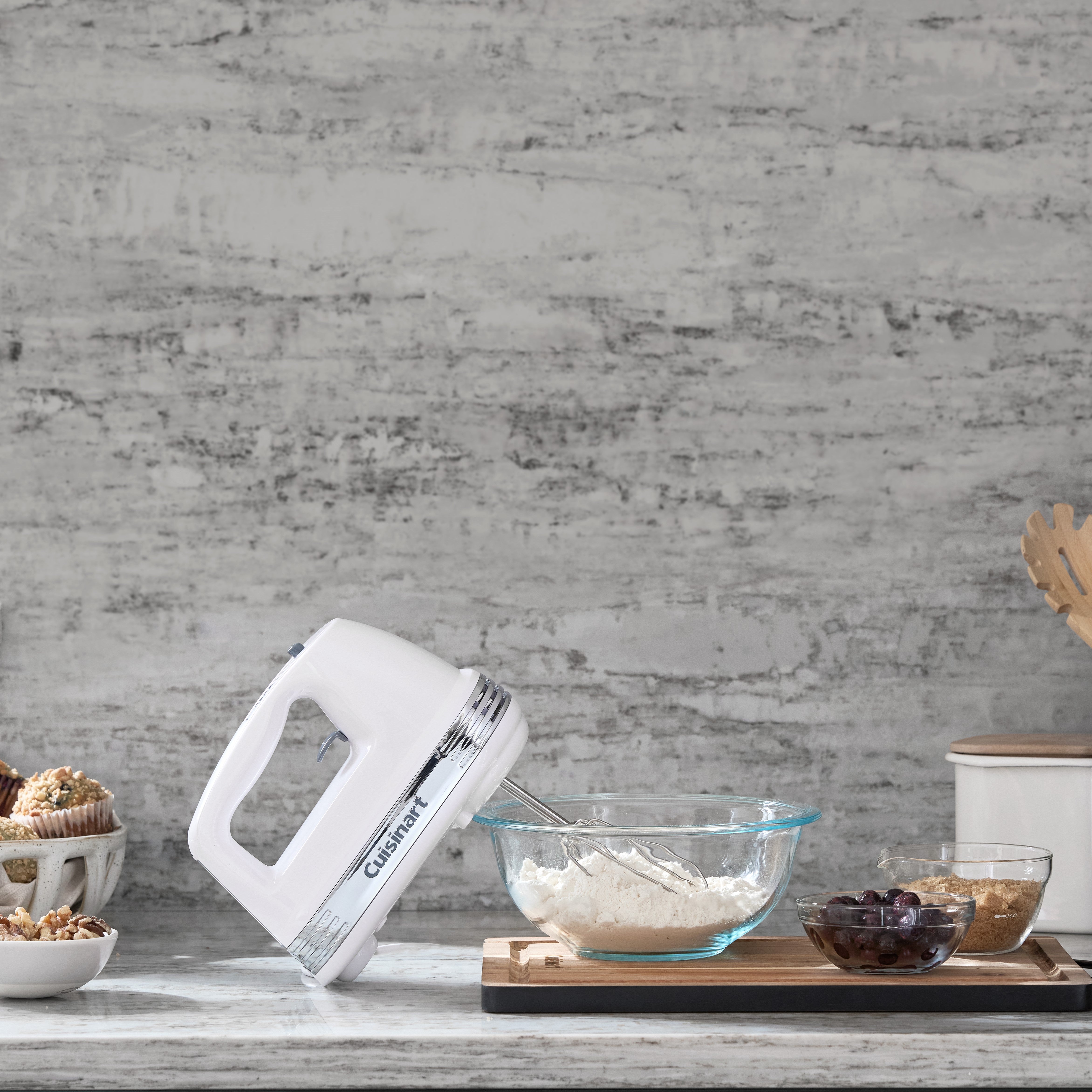 Power Advantage PLUS 9 Speed Hand Mixer with Storage Case - White