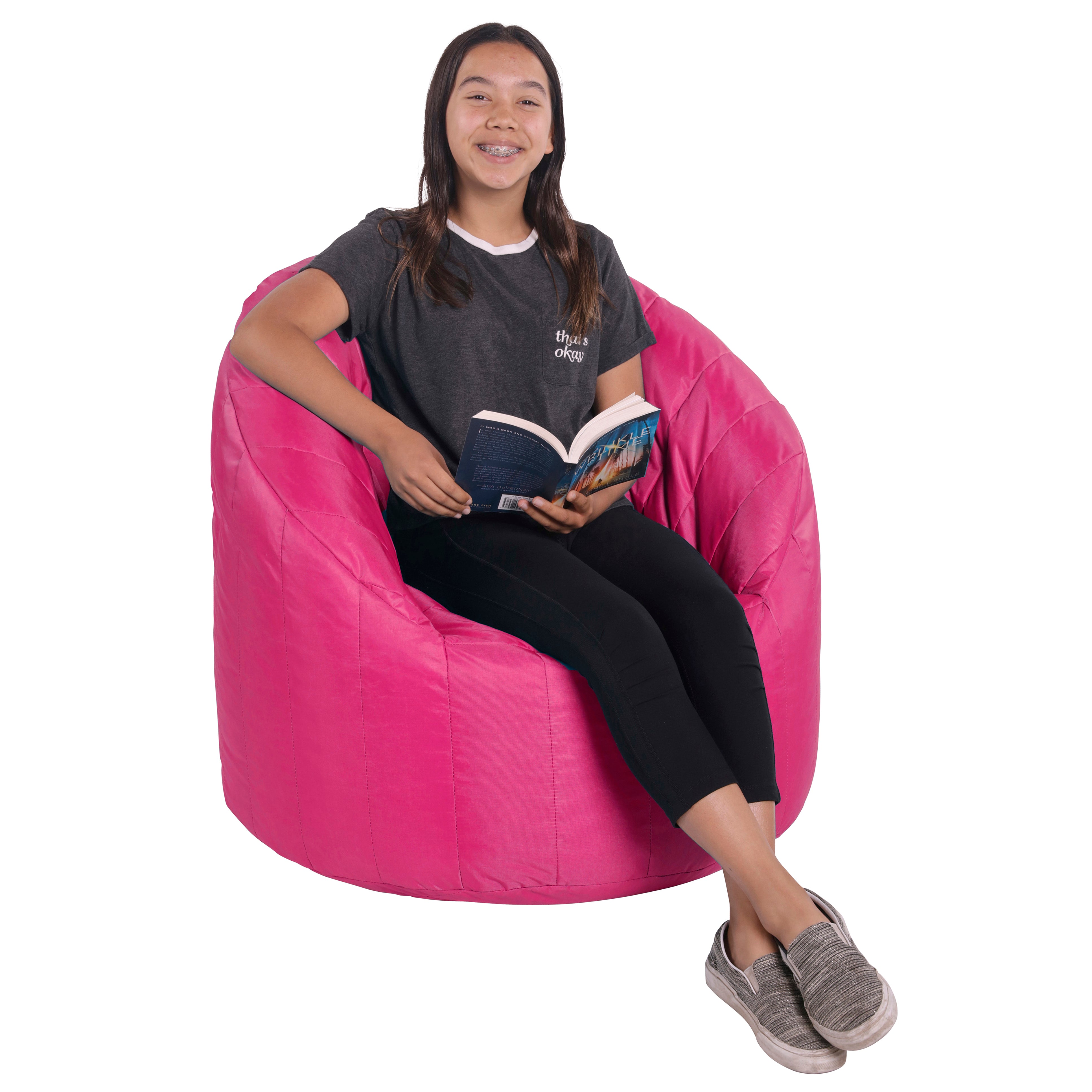 Cali Seashell Bean Bag - Raspberry