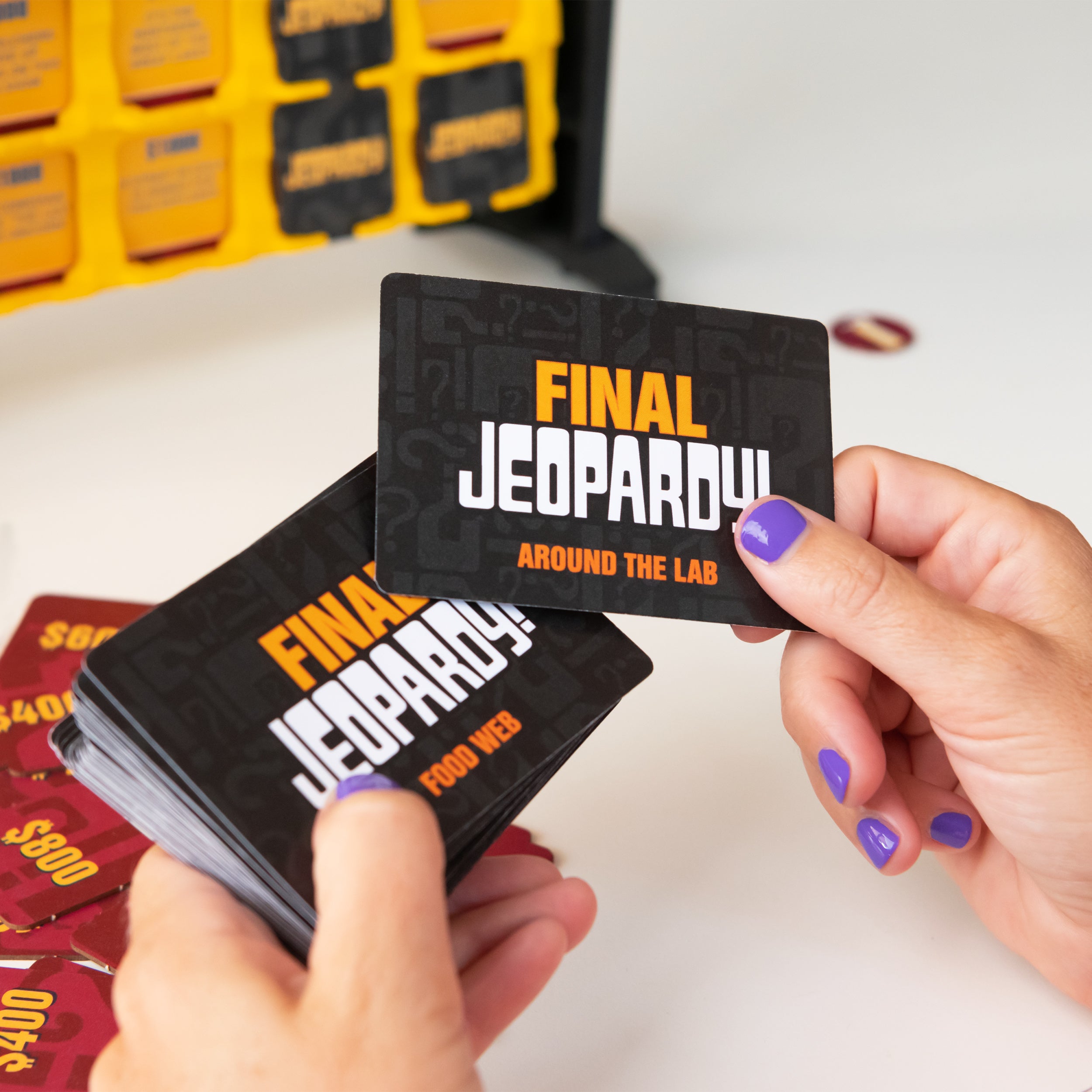 Jeopardy! Family Edition Board Game Trivia Games Board Games for Family Night Fun Games for Game Night, for Adults and Kids Ages 10 and up