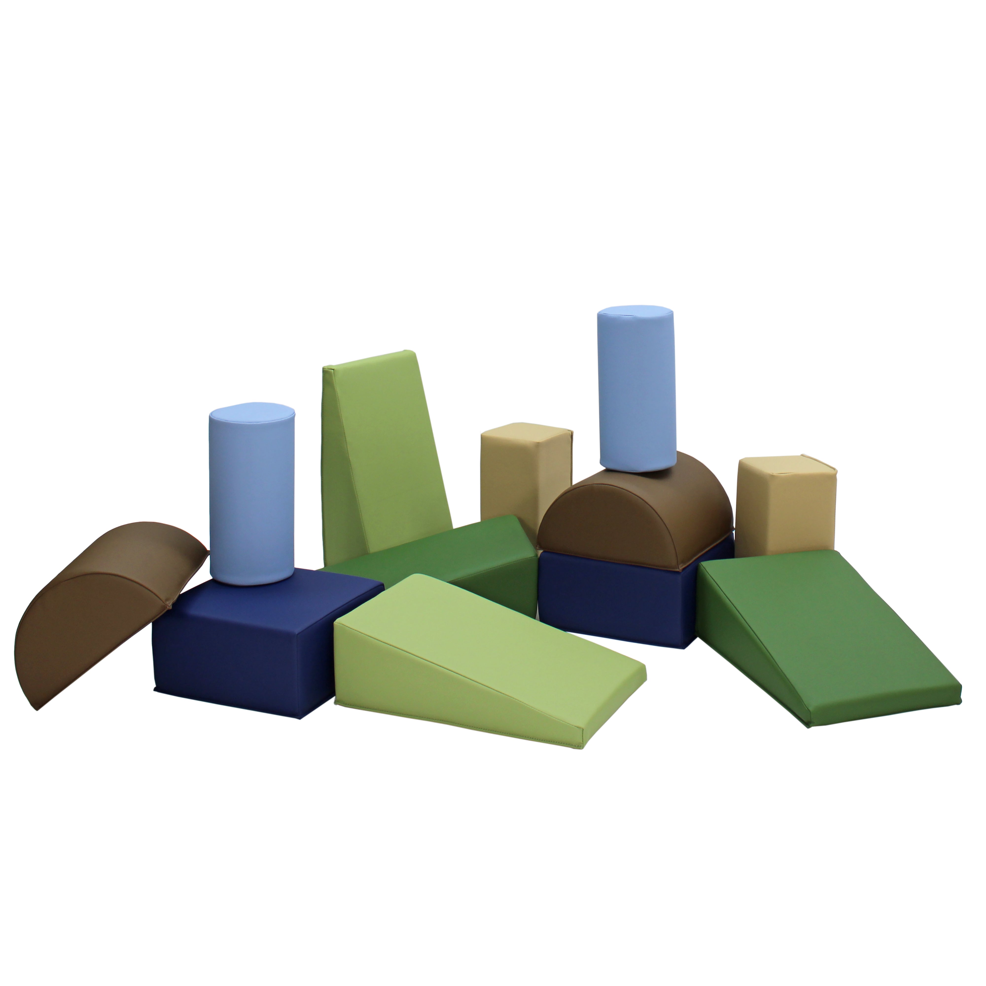 SoftScape Toddler Builder Block Set, 12-Piece - Earthtone