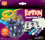 Crayola Galaxy No Carve Pumpkin Decorating Kit, Less Mess Kids Paint Set, Glow in the Dark Stickers