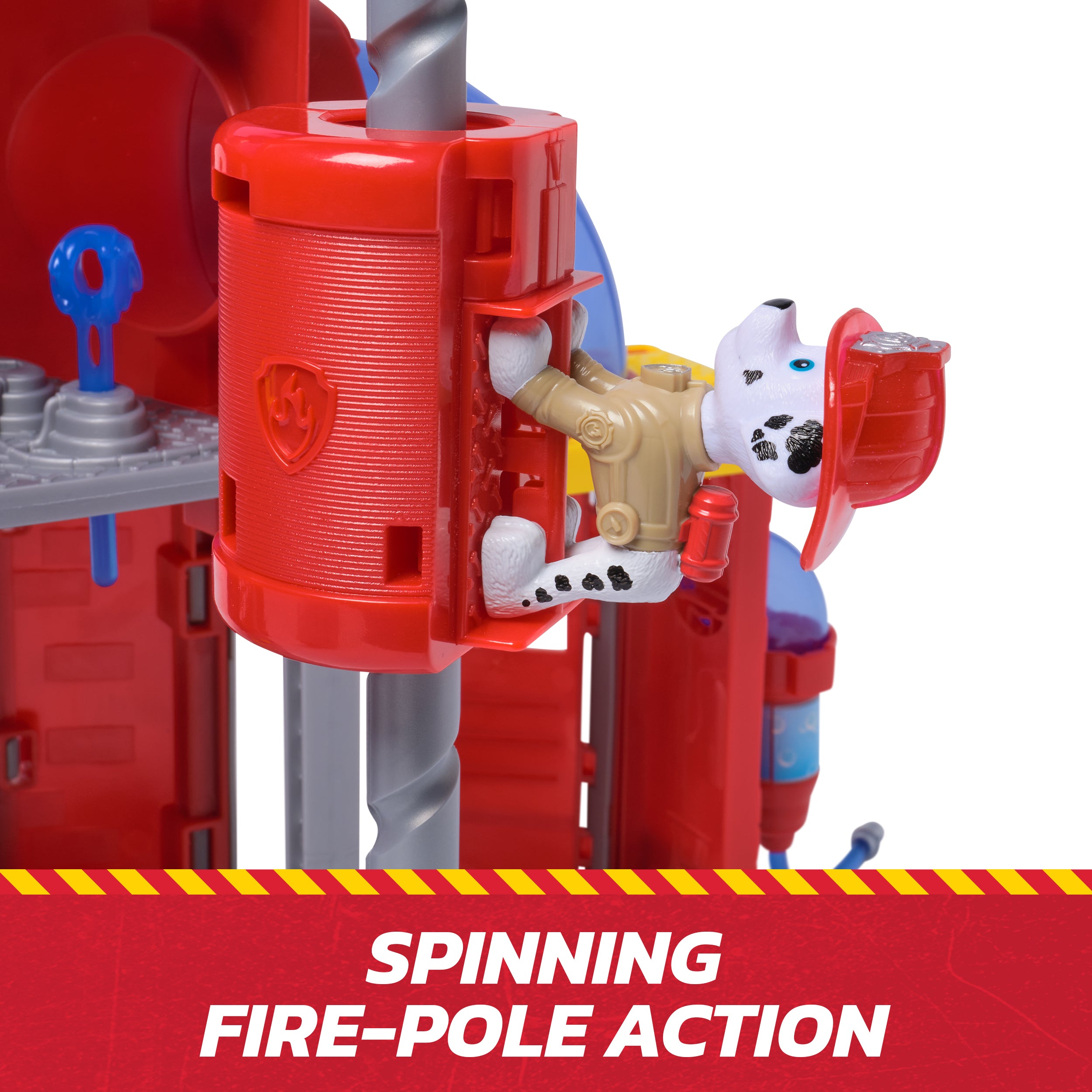 PAW Patrol Fire Rescue Command Center with Marshall Figure, Rescue Fire Truck, Lights, Launcher & Sound Fx, Kids Toys for Boys & Girls Ages 3 and Up