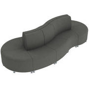 Pro Series Connect Curved Wave Seating, 10-Piece Set - Slate Gray Crosshatch
