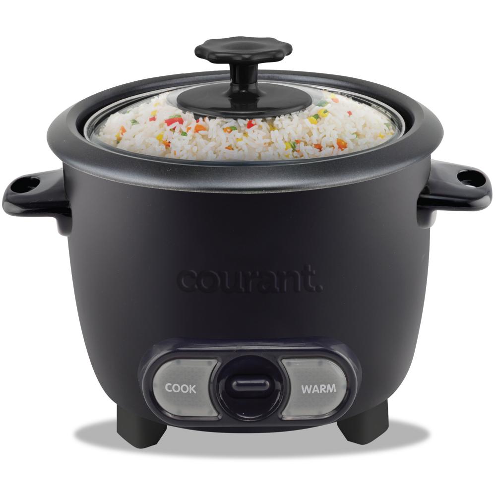 Courant Courant 8 Cups Cooked / 4 Cups Uncooked Rice Cooker - Black