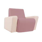 SoftScape Angled Preschool Chair - Mauve/Beige