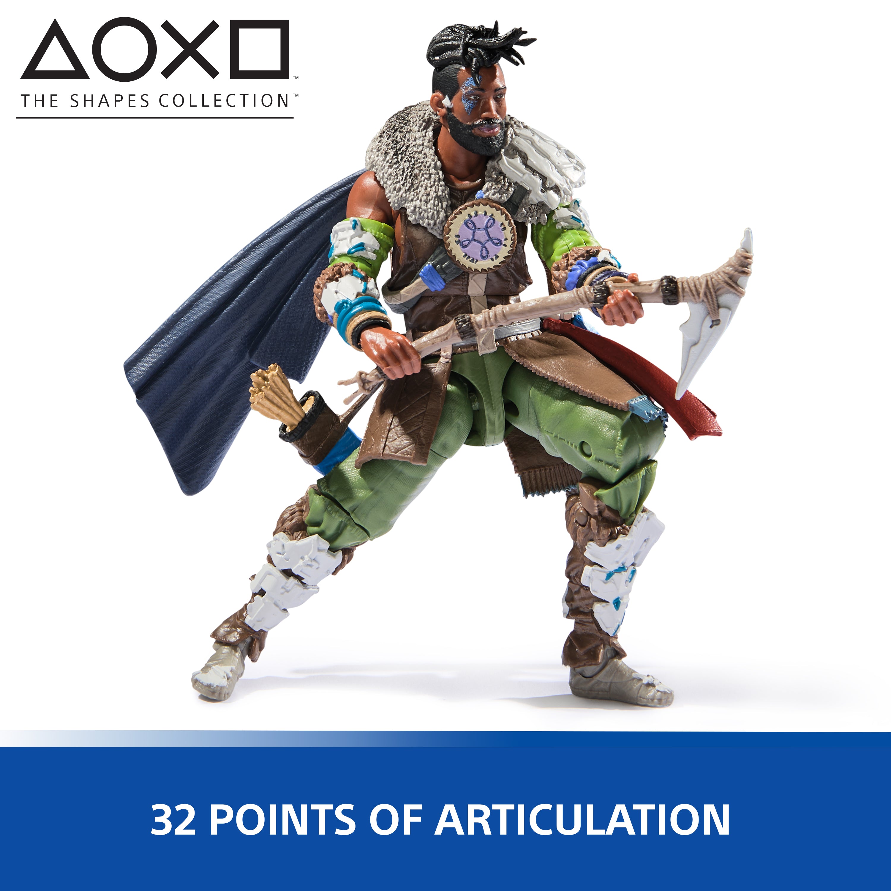 PlayStation, Horizon Forbidden West, 6” Varl Action Figure with 3 Accessories, The Shapes Collection, For PS5 Fans & Collectors Ages 17+