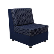 Outdoor Armless Chair with Sunbrella - Adaptation Indigo/Canvas Navy
