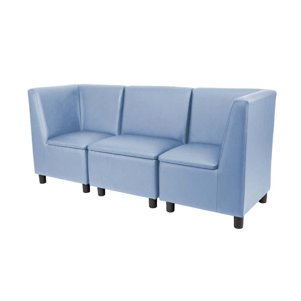 Kid Comfort Collective Modular Sectional, 3-Piece Set - Powder Blue