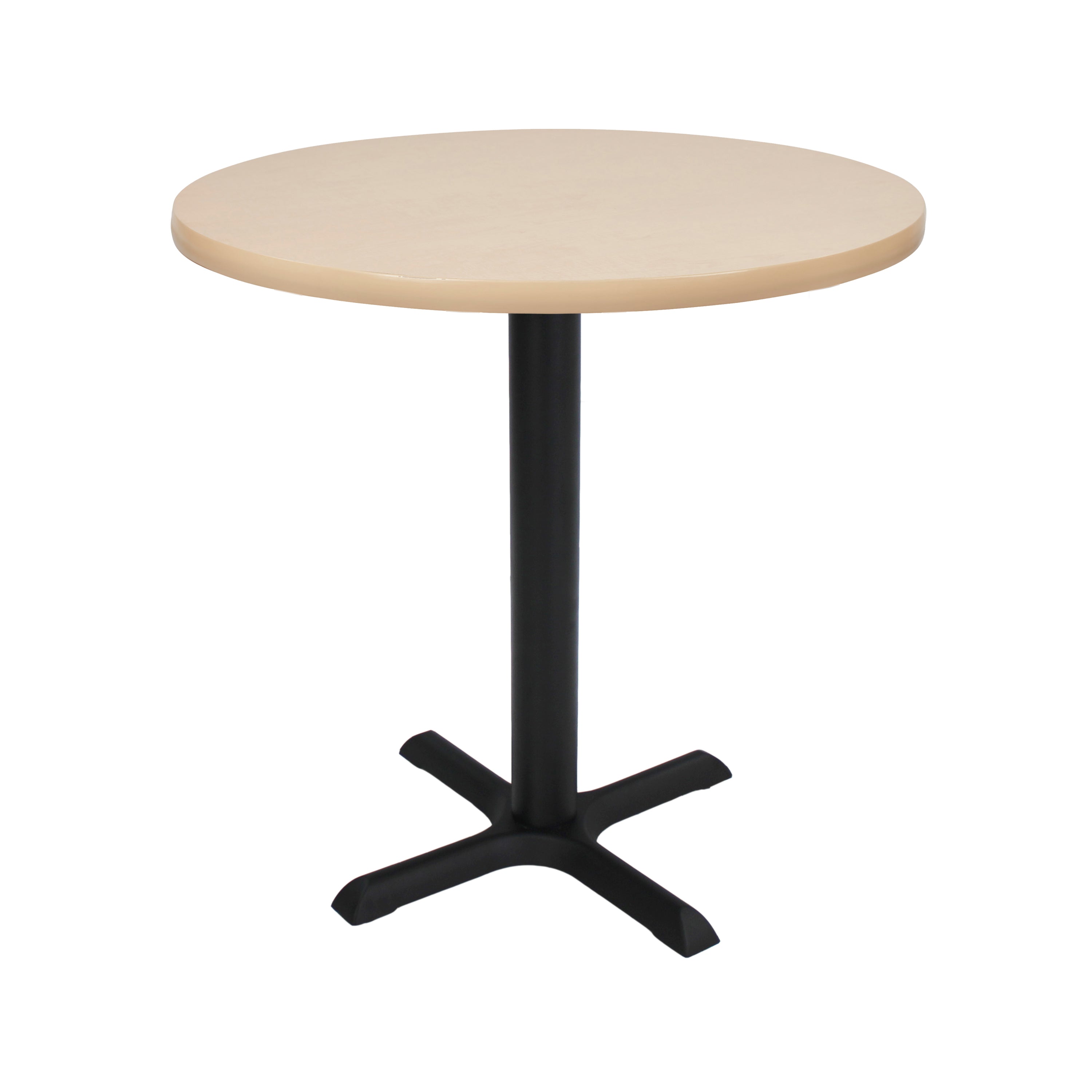 30" Round Cafe Bistro Table - Maple/Black
