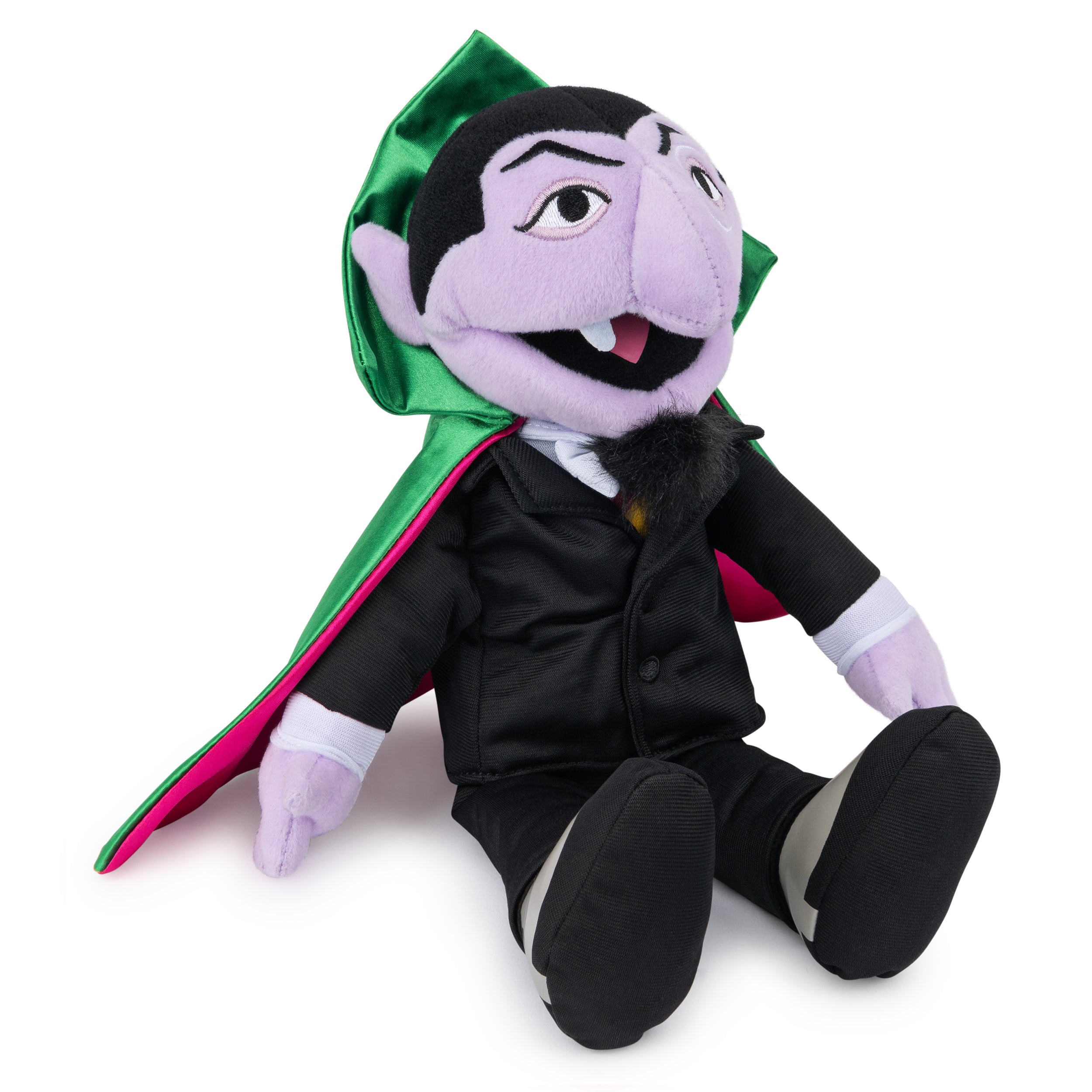 GUND Sesame Street Official The Count Muppet Plush, Premium Plush Toy for Ages 1 & Up, Black/Green, 14”