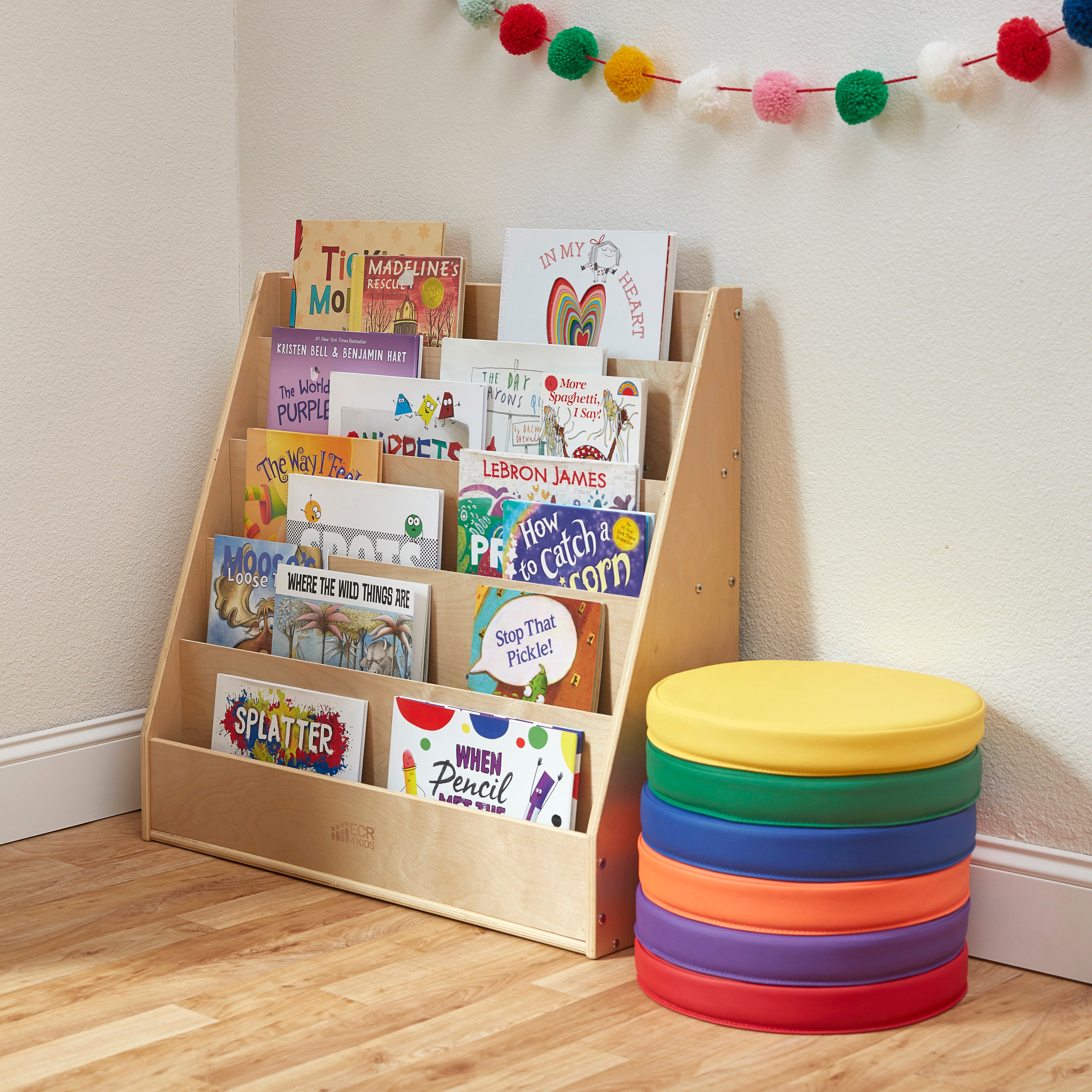 Streamline Single-Sided Book Display - Natural