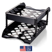 High Rise Unbreakable Letter/Legal Tray, Front Load, w/3 Sets Of Supports