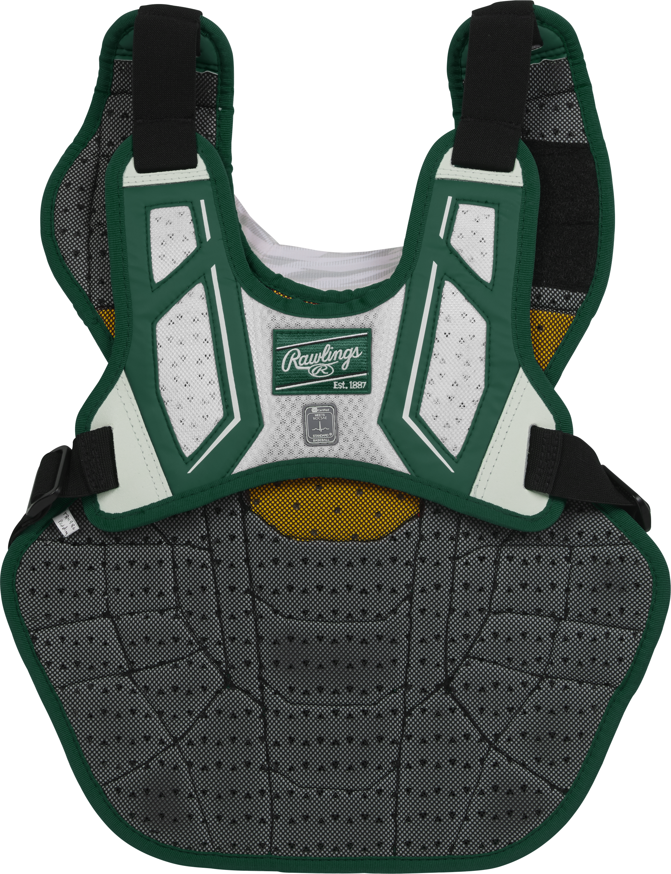 Rawlings Velo 2.0 Adult Catchers Chest Protector - Dark Green/White