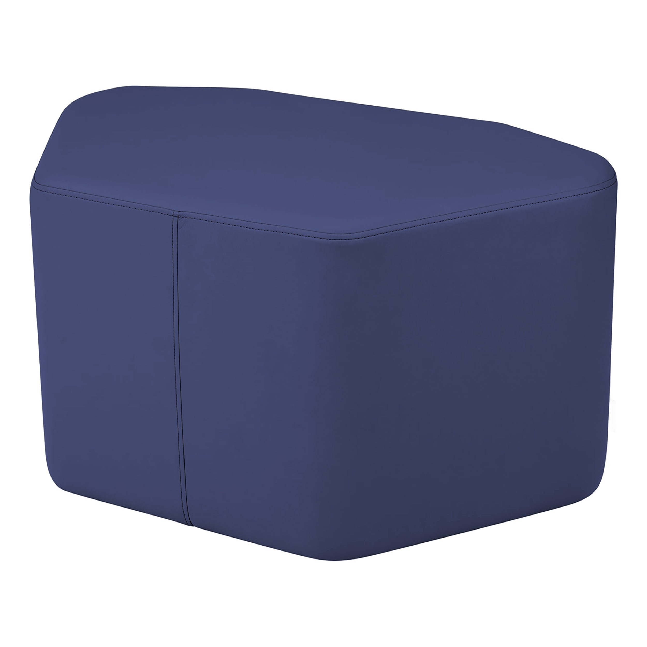 Pro Series Upholstered Petal Ottoman 18" Height - Navy