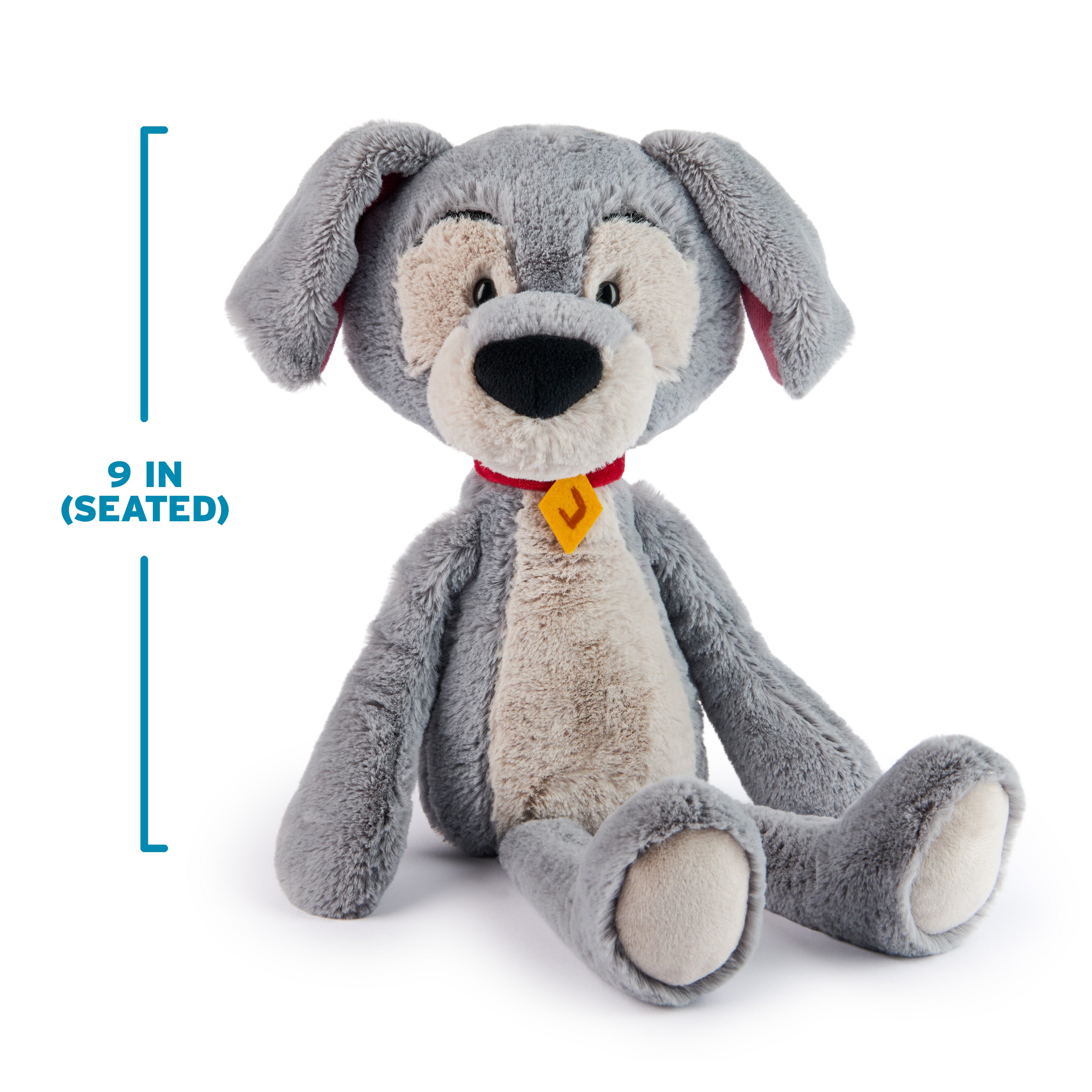 GUND Disney Official Tramp Toothpick Plush, Lady and the Tamp, Tramp Dog Stuffed Animal for Ages 1 and Up, Gray, 15”