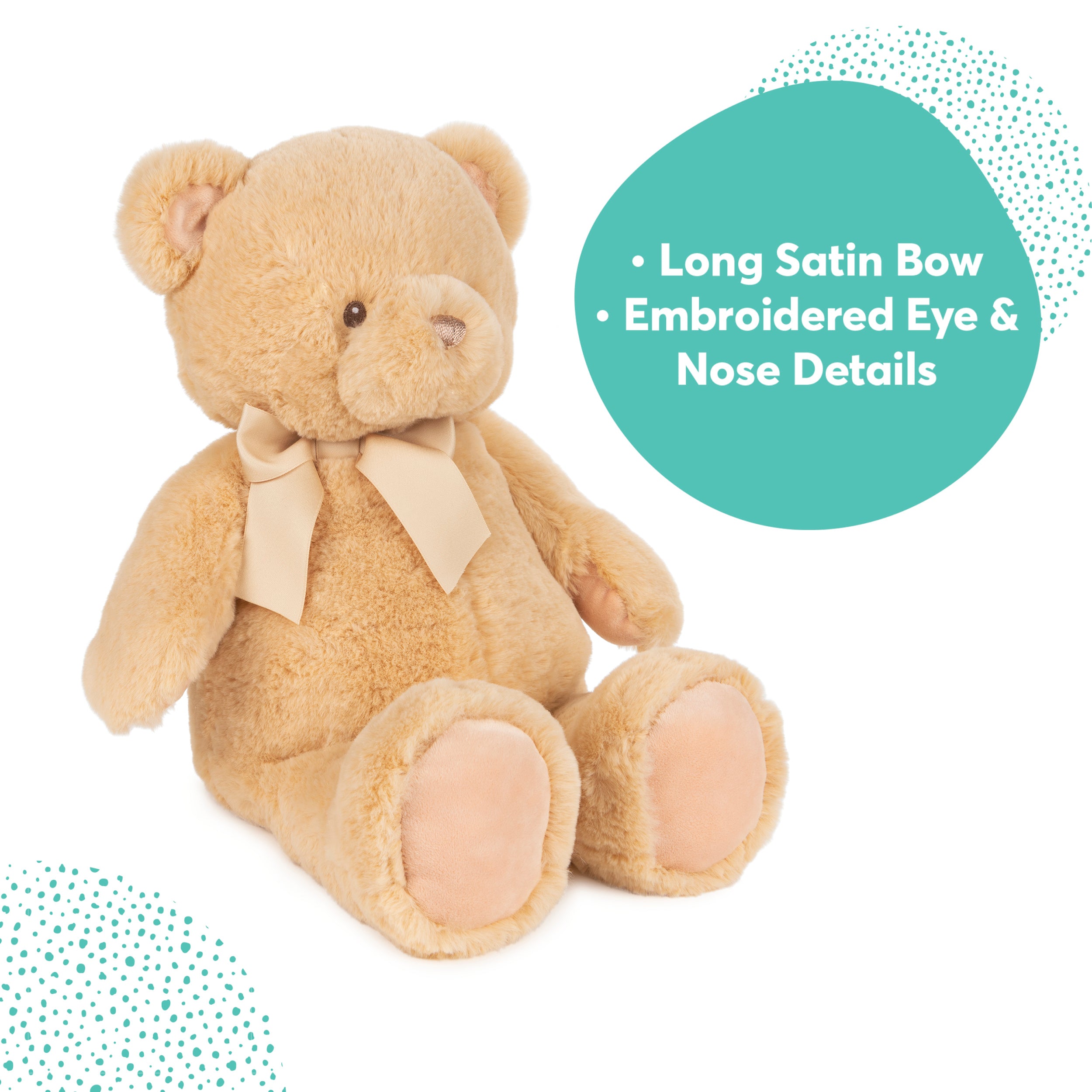 Baby GUND My First Friend Teddy Bear, Tan, Ultra Soft Animal Plush Toy for Babies and Newborns