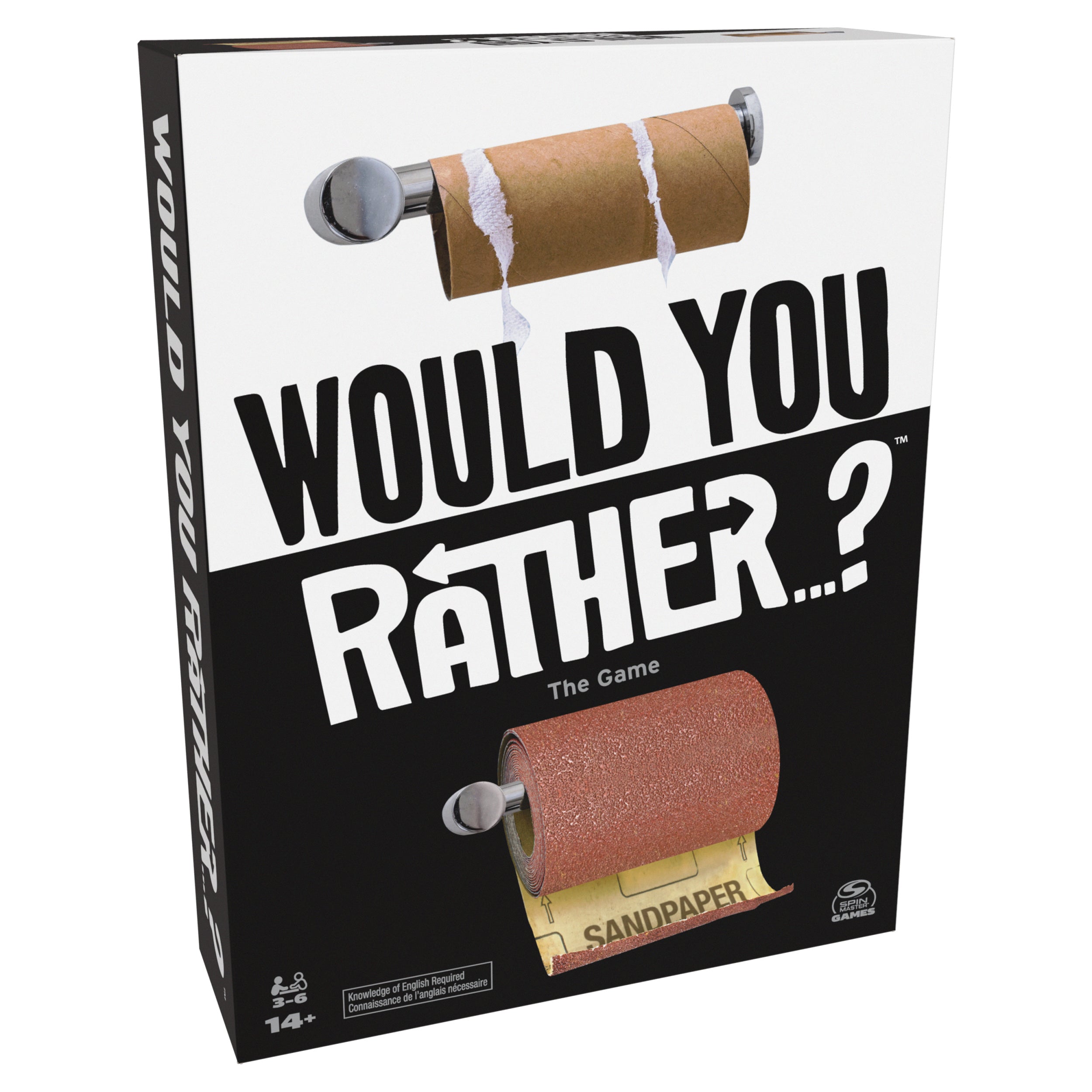 Spin Master Games, Would You Rather? Funny Party Card Game for College, Friendsgiving, Birthdays, & More, for Teens & Adults, 3-6 Players, for Ages 14 & Up