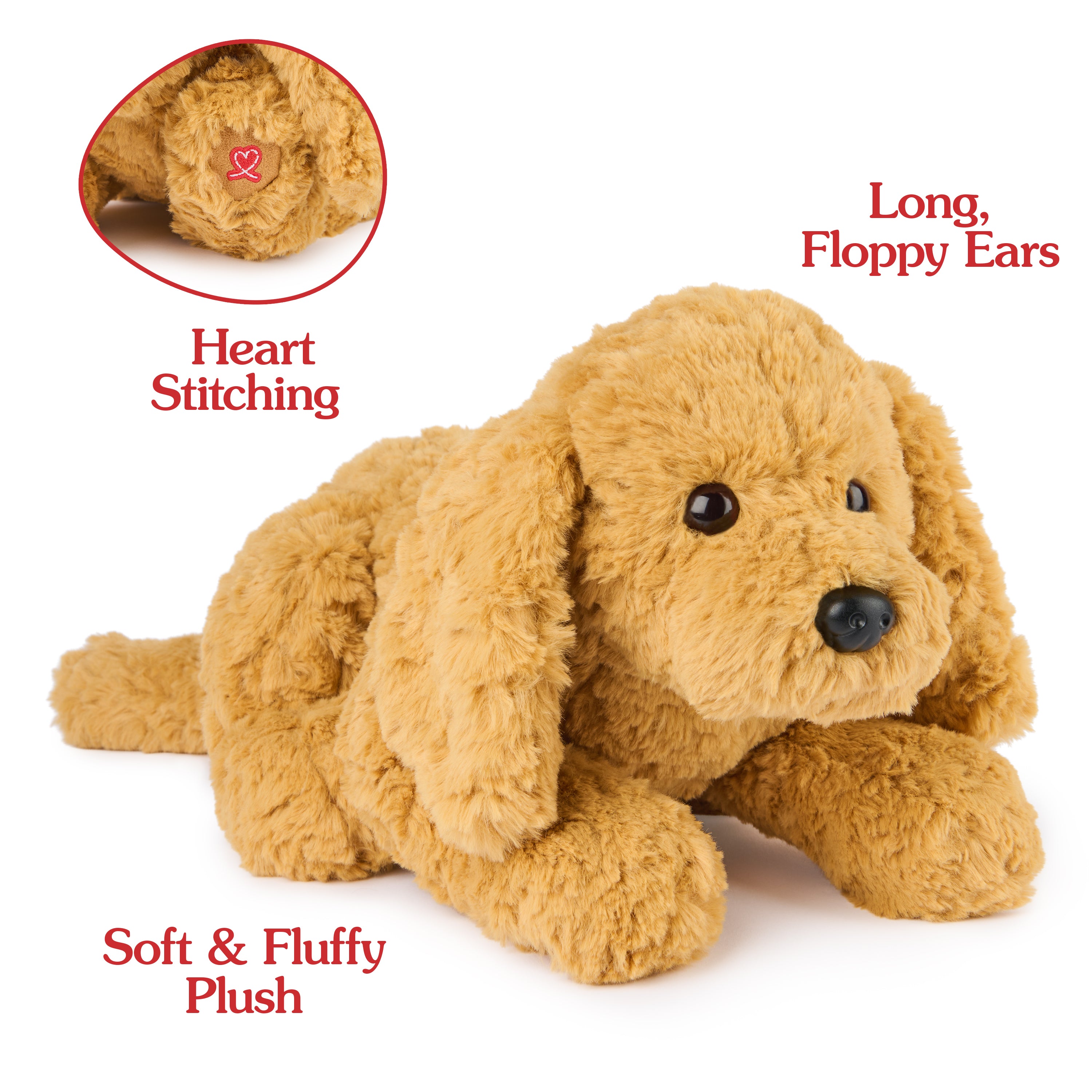 GUND Muttsy Dog Plush, Premium Plush Puppy Stuffed Animal for Ages 1 and Up, Brown, 14”