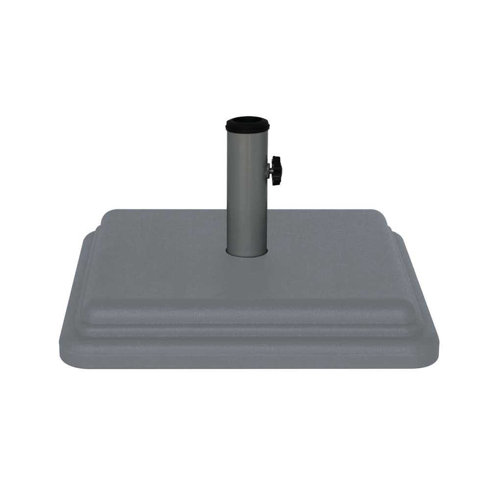 40 lb Grey Umbrella Base with Steel Stem