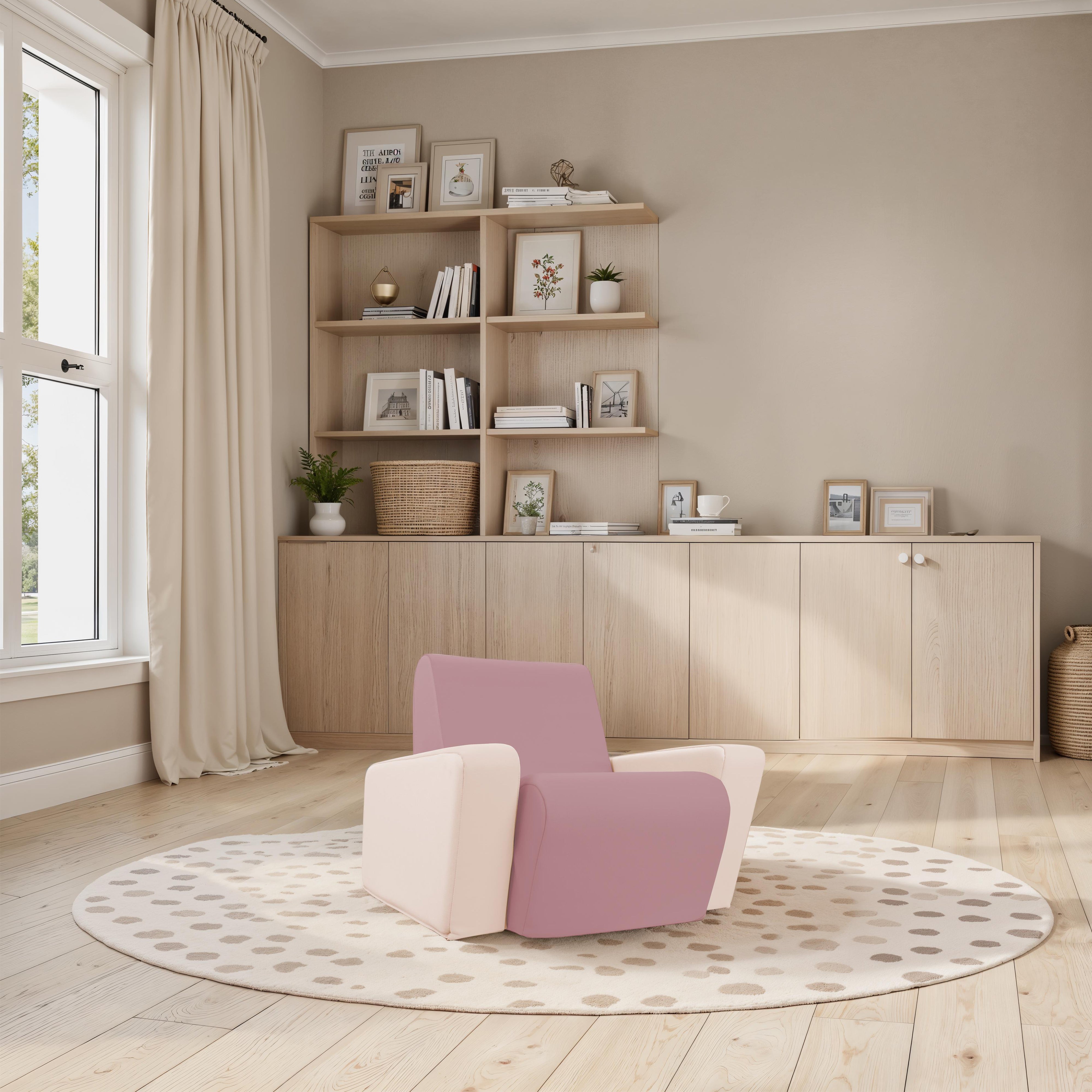 SoftScape Angled Preschool Chair - Mauve/Beige