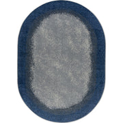 Urban Edges 7'8" x 10'9" Oval area rug in color Marine