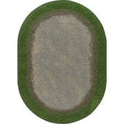 Urban Edges 5'4" x 7'8" Oval area rug in color Meadow