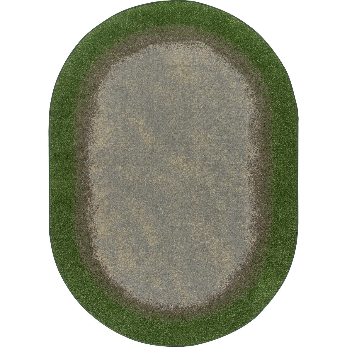 Urban Edges 10'9" x 13'2" Oval area rug in color Meadow