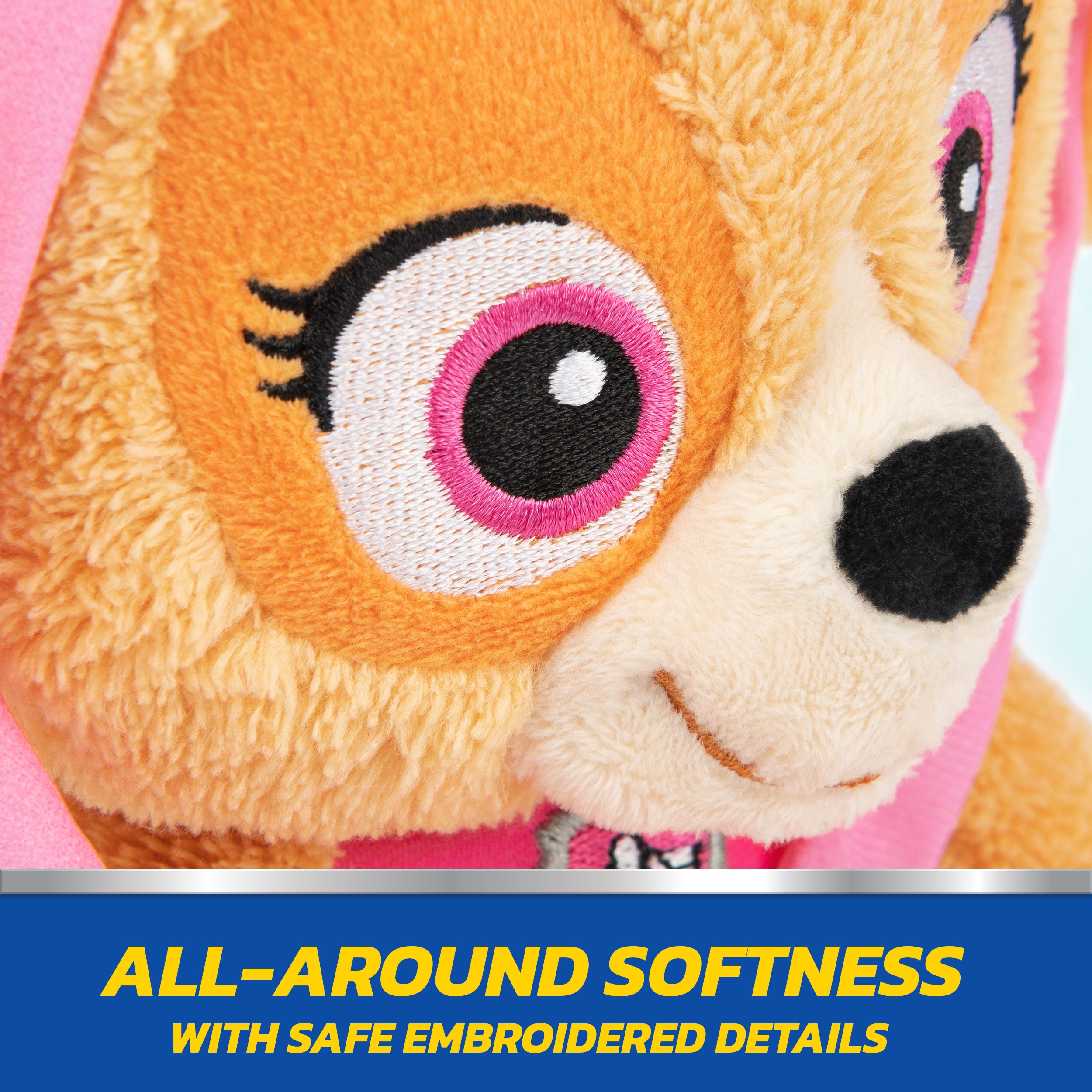 GUND PAW Patrol Official Skye Take Along Buddy Plush Toy, Premium Stuffed Animal for Ages 1 & Up, Pink/Brown, 13”