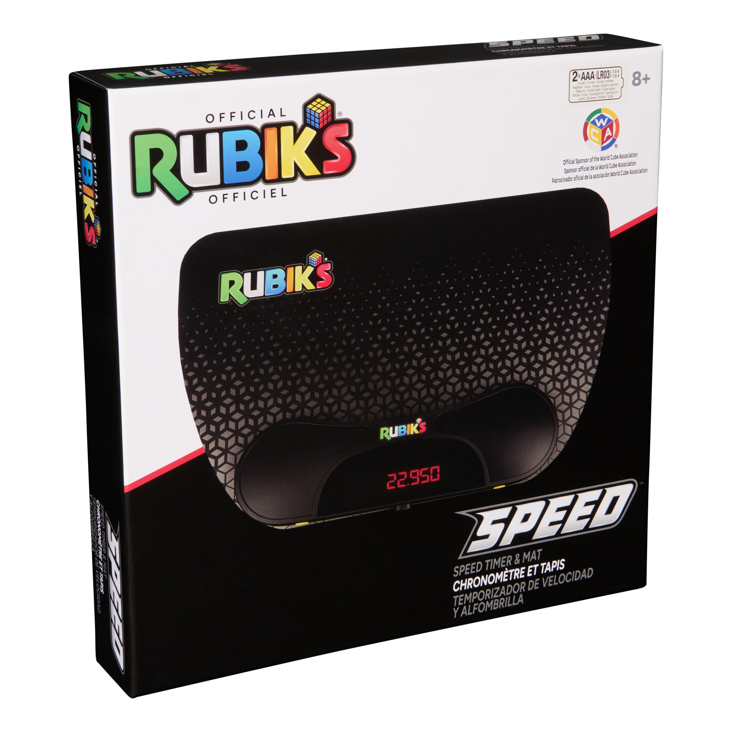 Rubik’s Cube, Speed Timer & Mat, Ergonomic Display Device & Precision Timing Mat for Competitive Speedcubing Brain Teaser Puzzle for Adults Problem-Solving Brain Teaser Fidget Toy for Kids Ages 8 & Up