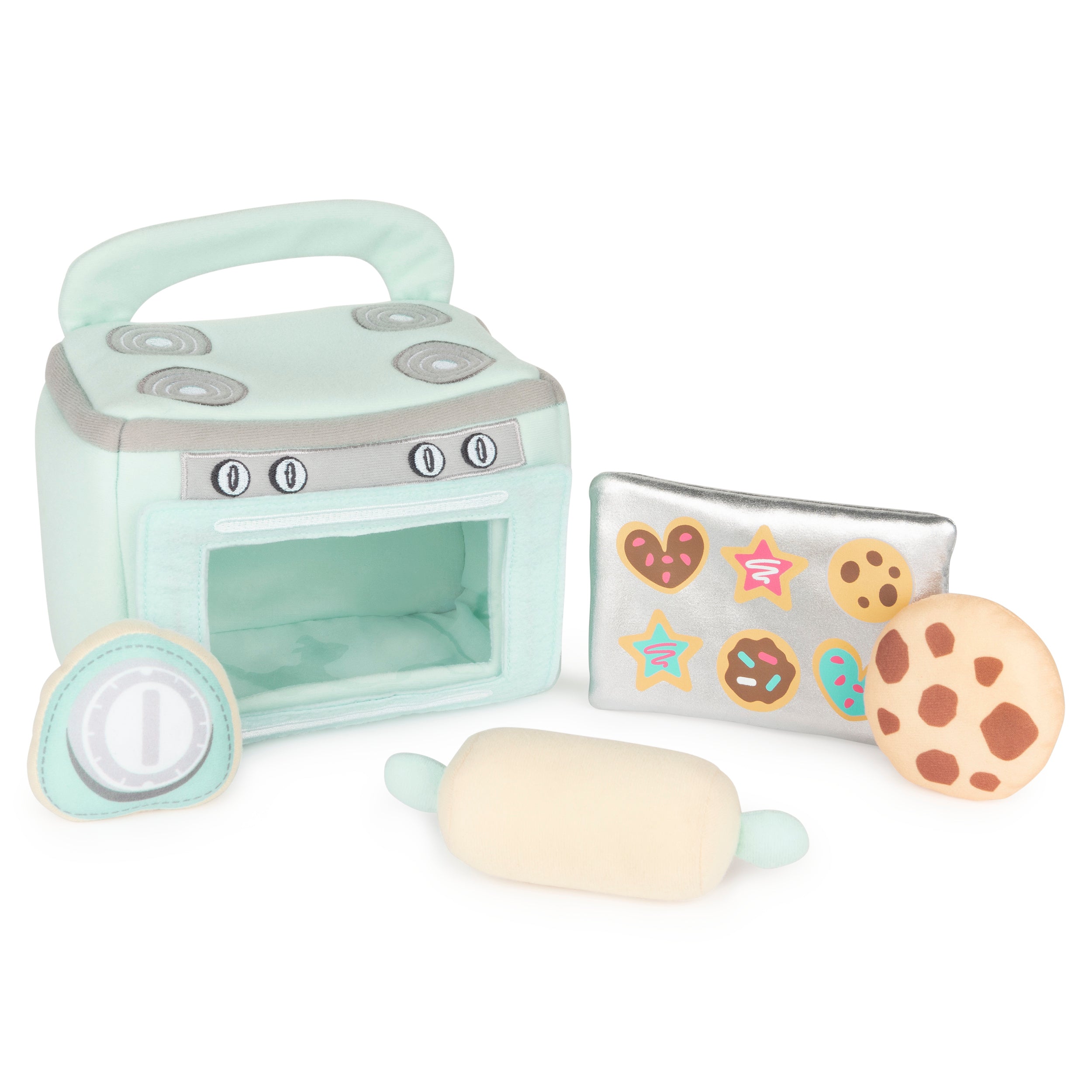 Baby GUND My First Baking Plush Playset with Sounds, Rattle, Squeaks and Crinkles, Ultra Soft Plush Sensory Toy for Babies and Newborns