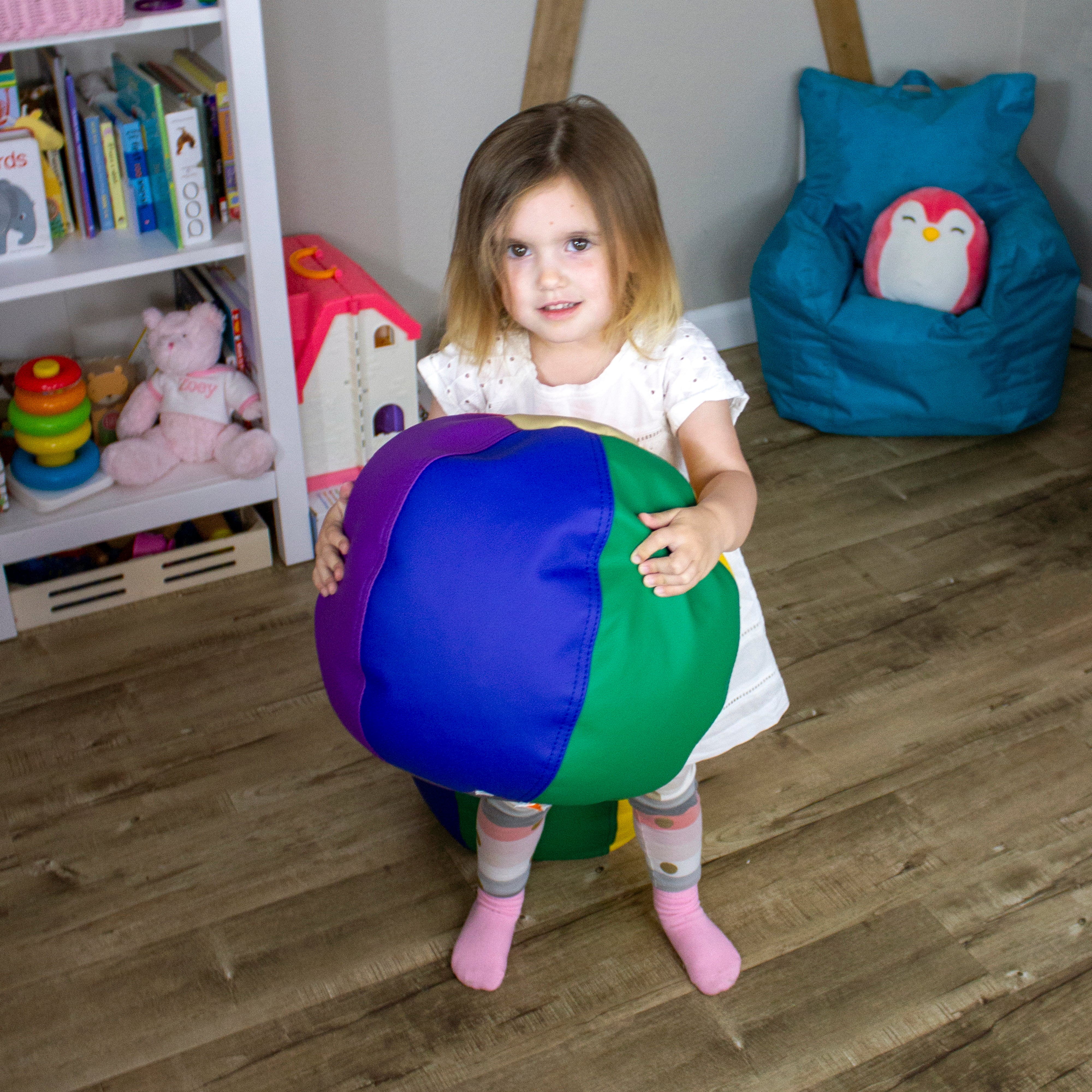 SoftScape Bean Bag Puffs 10" Height, 2-Piece - Assorted