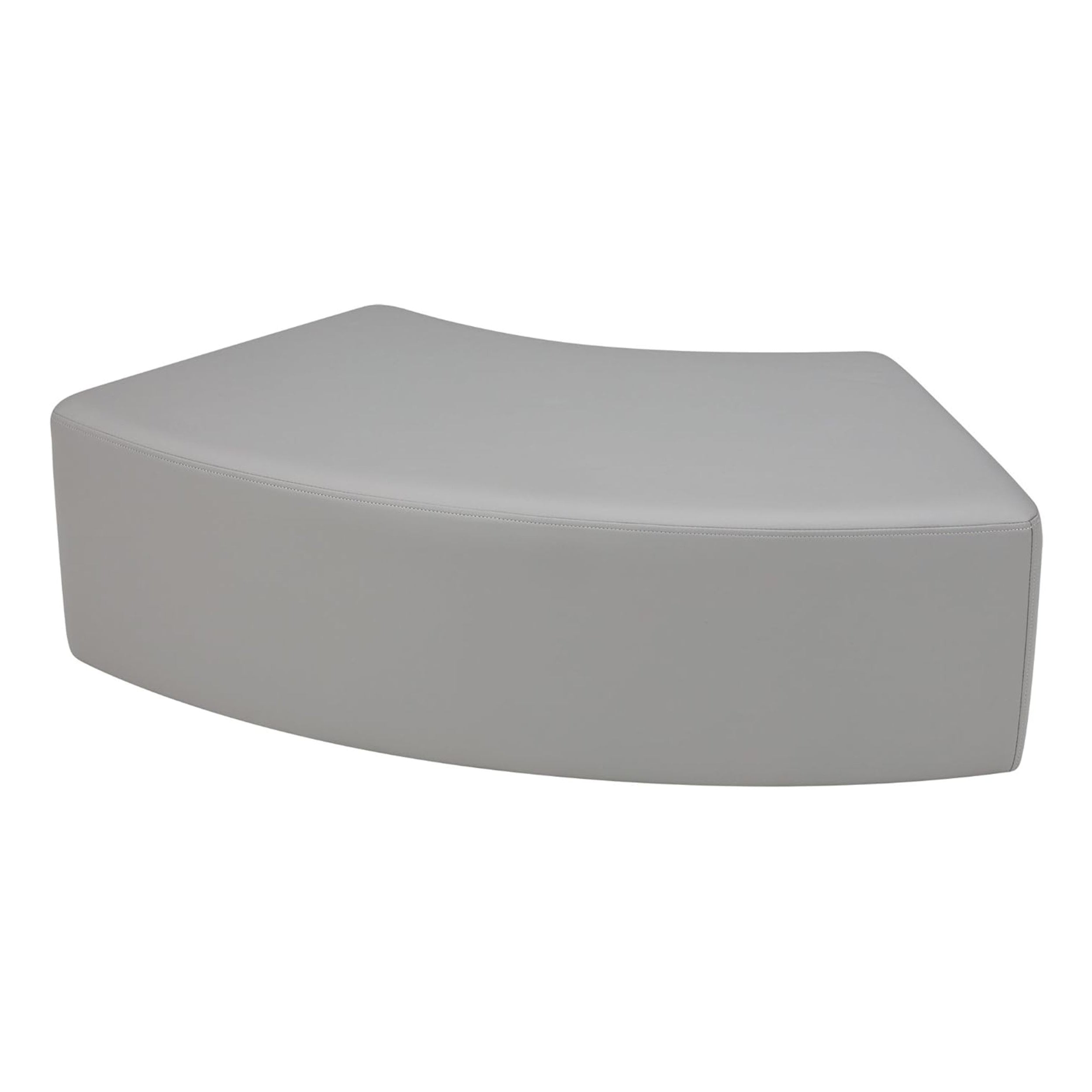 Pro Series Upholstered S Curve Ottoman 12" Height - Gray