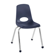 16" Stack Chair with Ball Glides - Navy