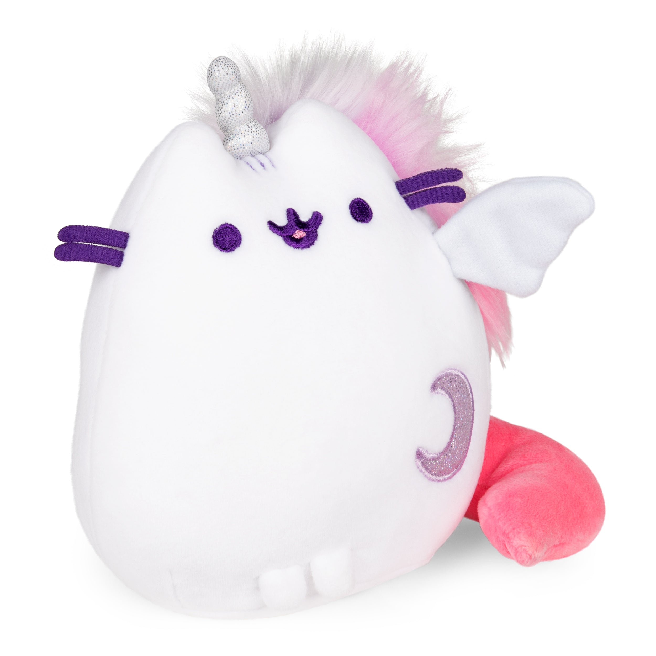 GUND Pusheen Super Pusheenicorn Extra Squishy Squisheen Cat Stuffed Animal Plush, White, 6”