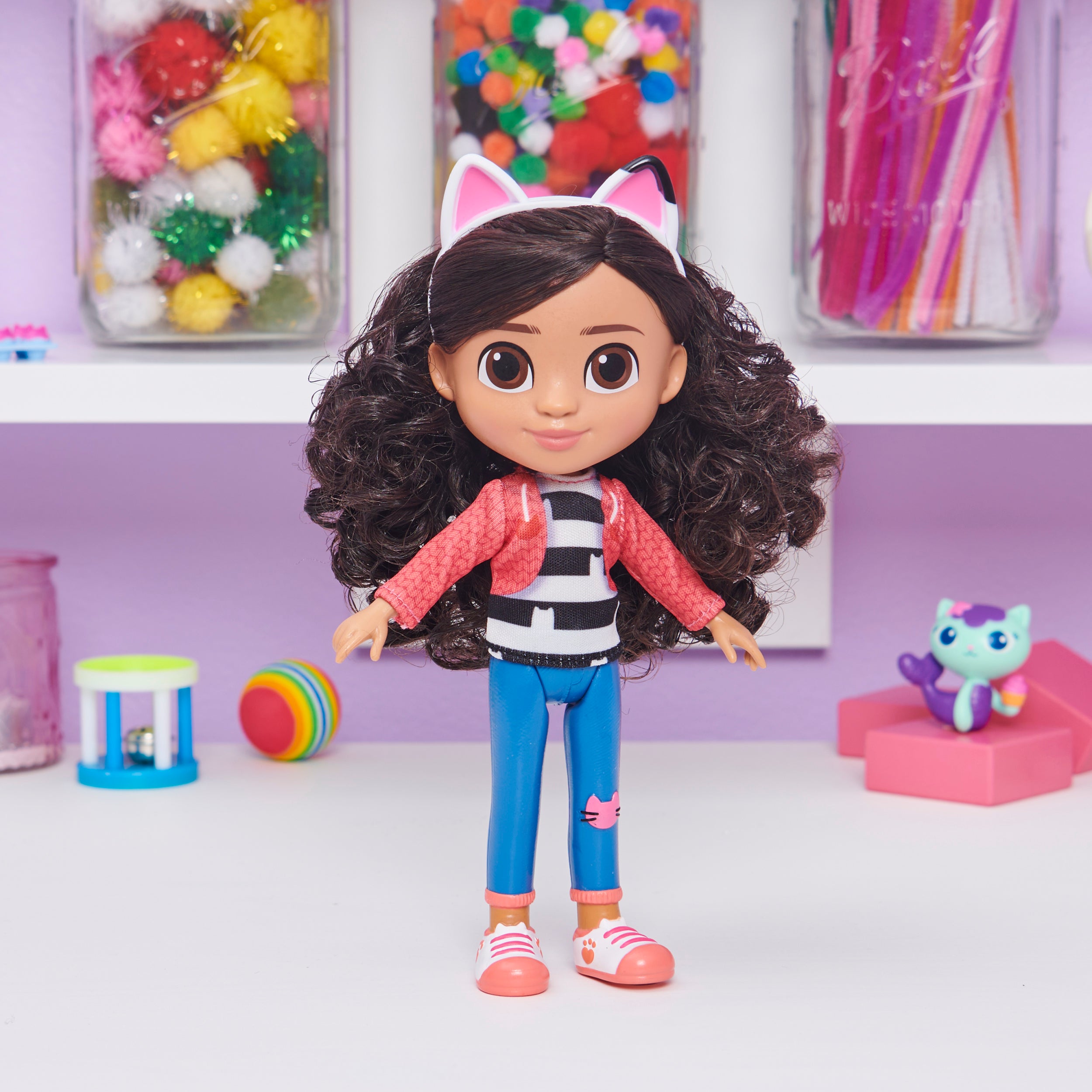 Gabby’s Dollhouse, 8-inch Gabby Girl Doll, Kids Toys for Ages 3 and up