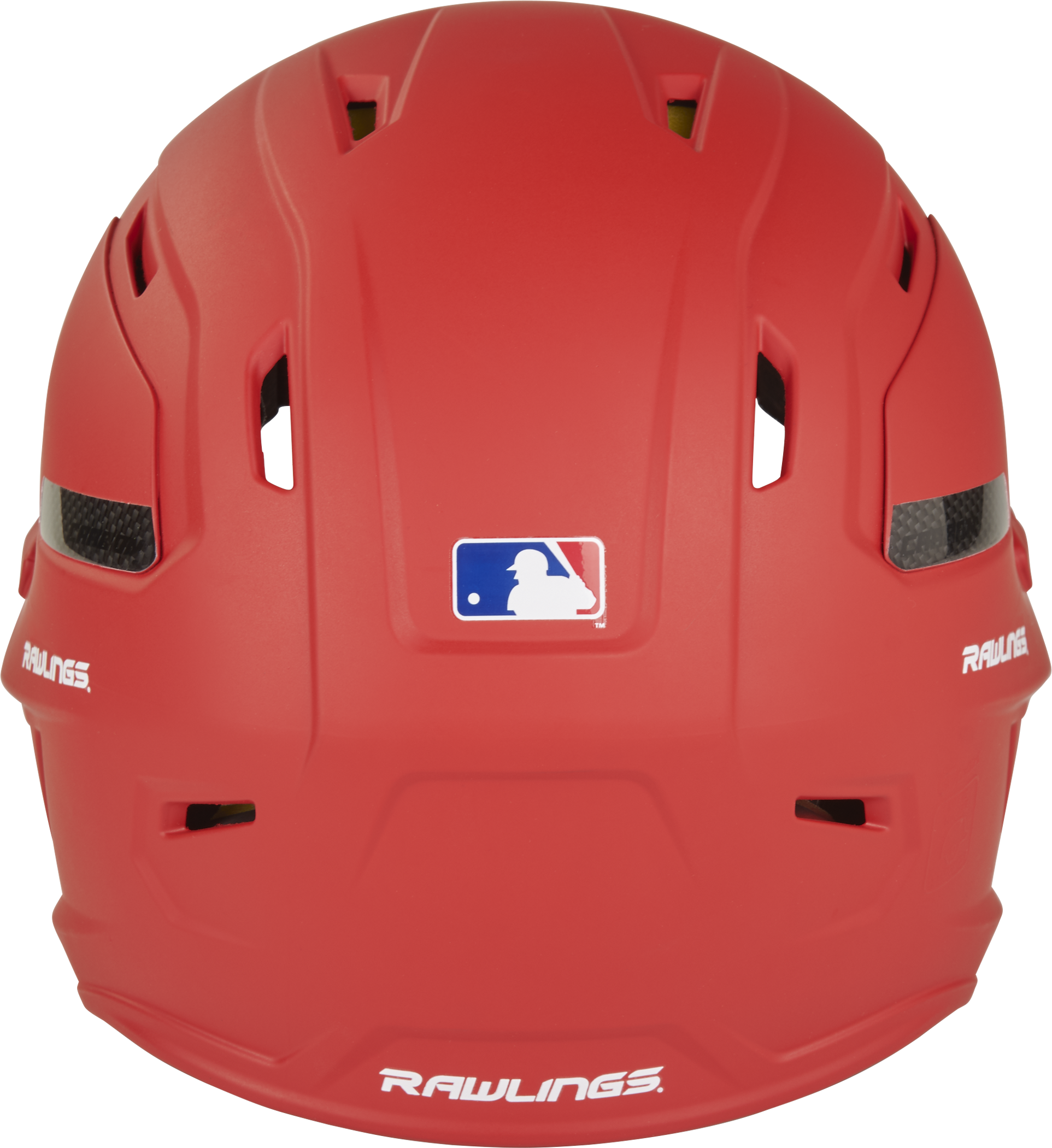 Rawlings Mach Carbon Adult 1-Tone Baseball Helmet - Small - Scarlet