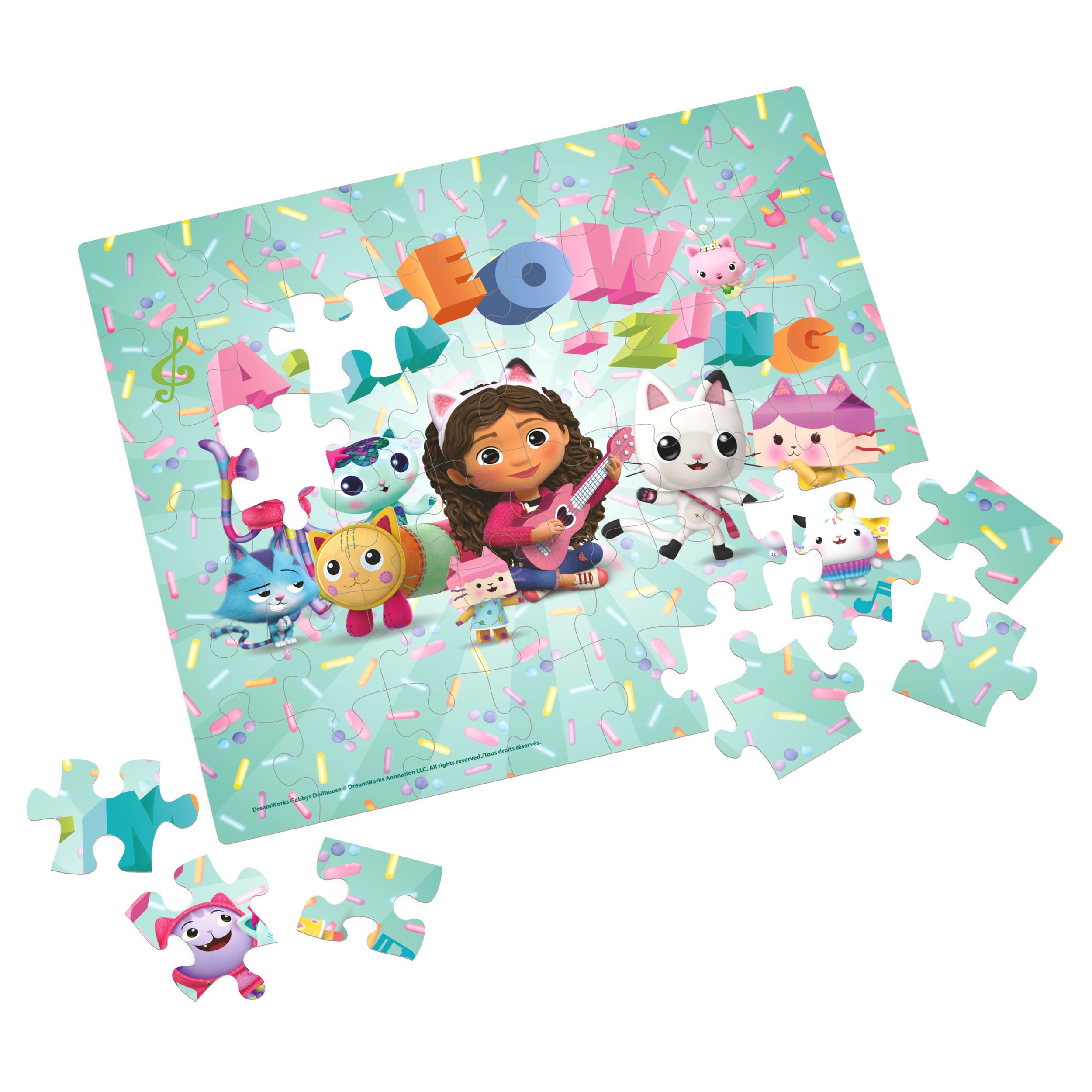 Gabby’s Dollhouse, 48-Piece A-Meow-Zing Easy Jigsaw Puzzle