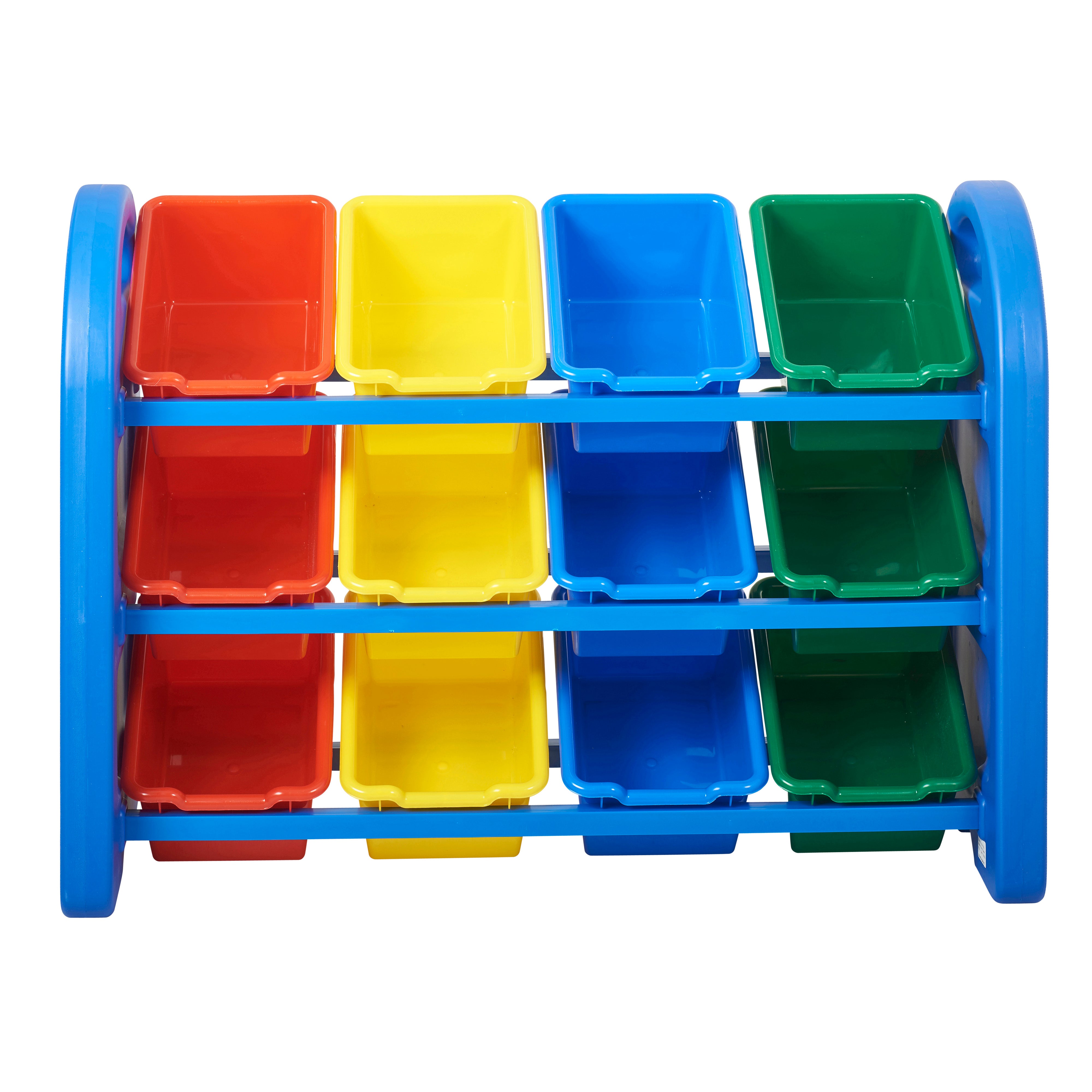 3-Tier Storage Organizer with Assorted Bins - Blue