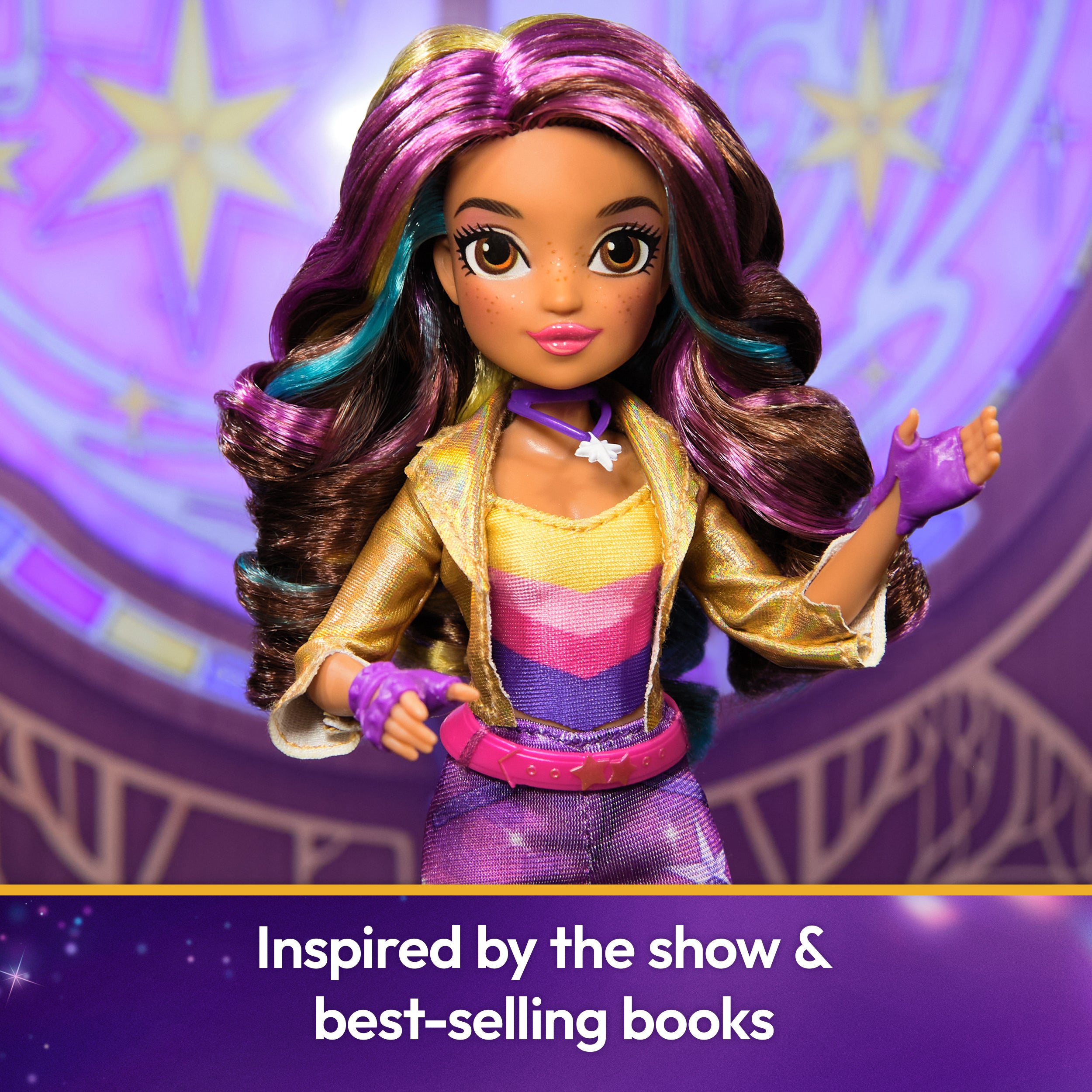Unicorn Academy, Power of Friendship Sophia Doll with Guitar & 6 Fashion Accessories, 9.5”, Dolls & Unicorn Toys for Girls Ages 4 and up