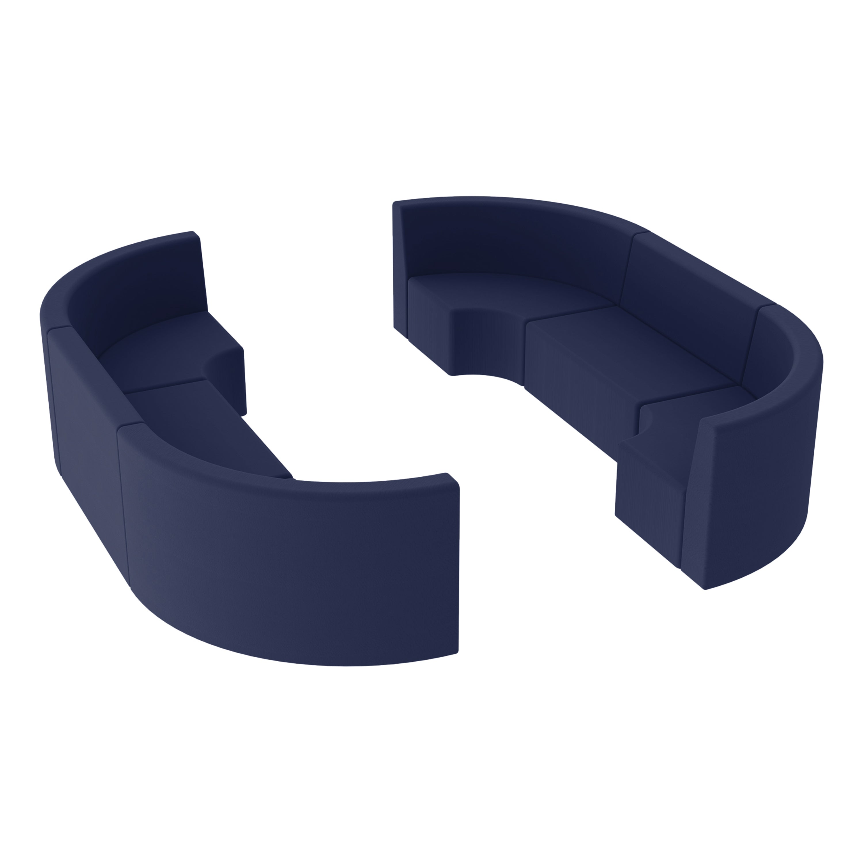 Pro Series Tallback Chairs 12" Seat Height, 6-Piece Set - Navy