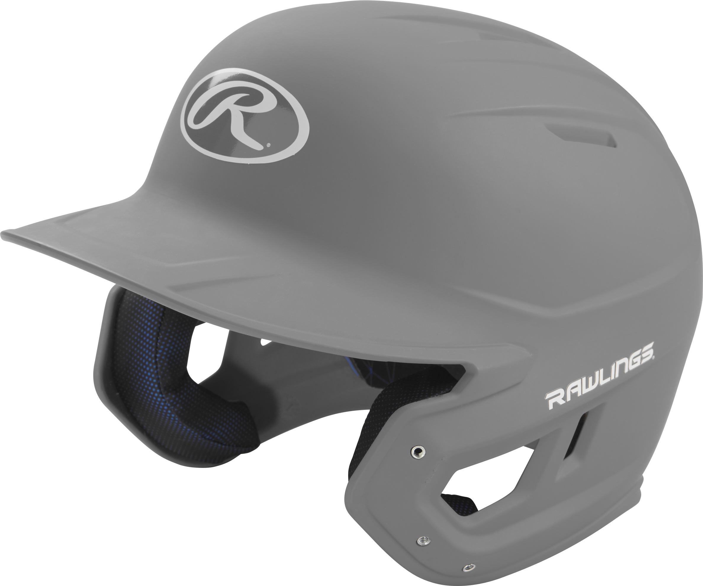 Rawlings Mach Matte Senior Baseball Helmet - Silver