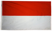 Monaco Flag 4x6 ft. Nylon SolarGuard Nyl-Glo 100% Made in USA to Official United Nations Design Specifications.