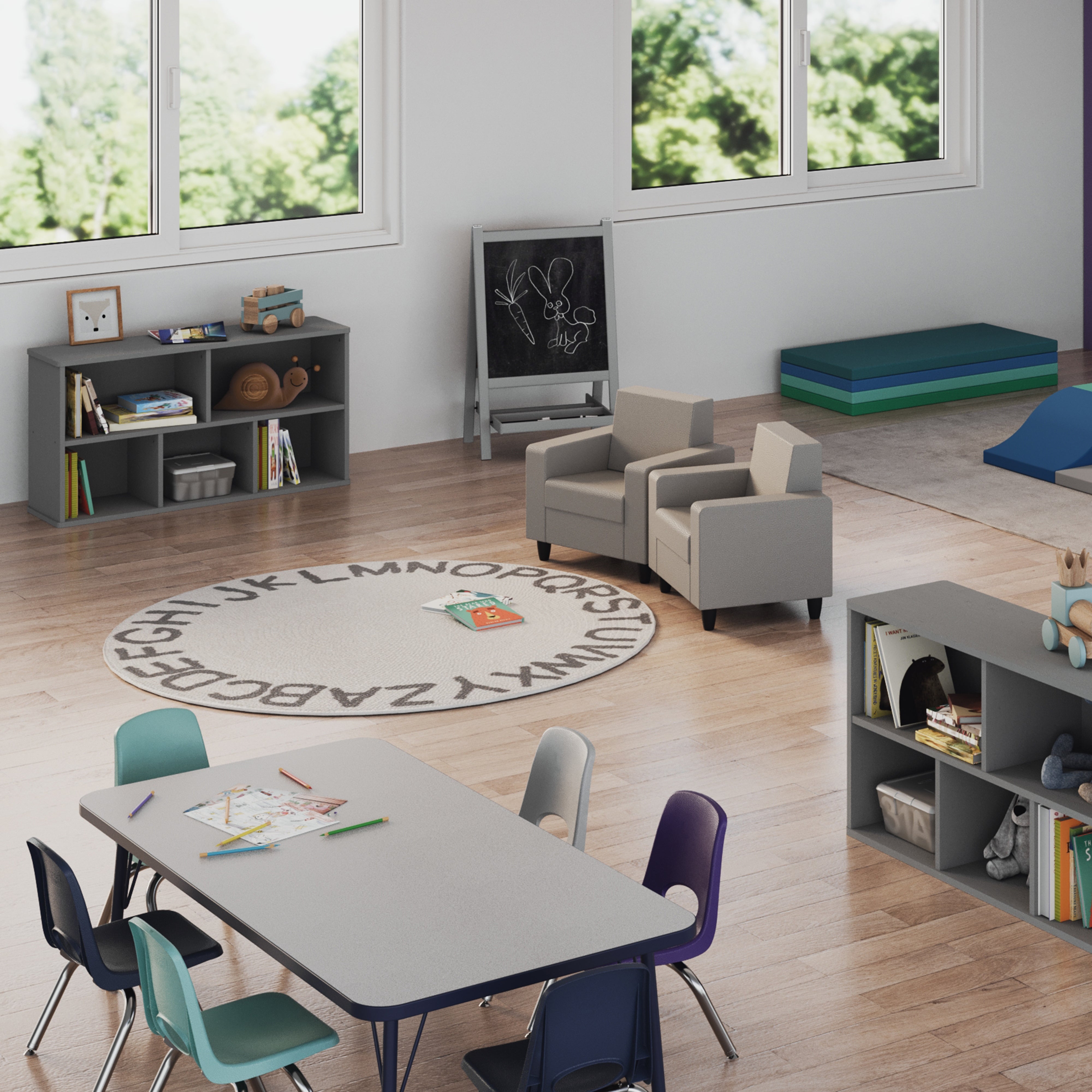 Inspired Playtime Classic Chair - Gray