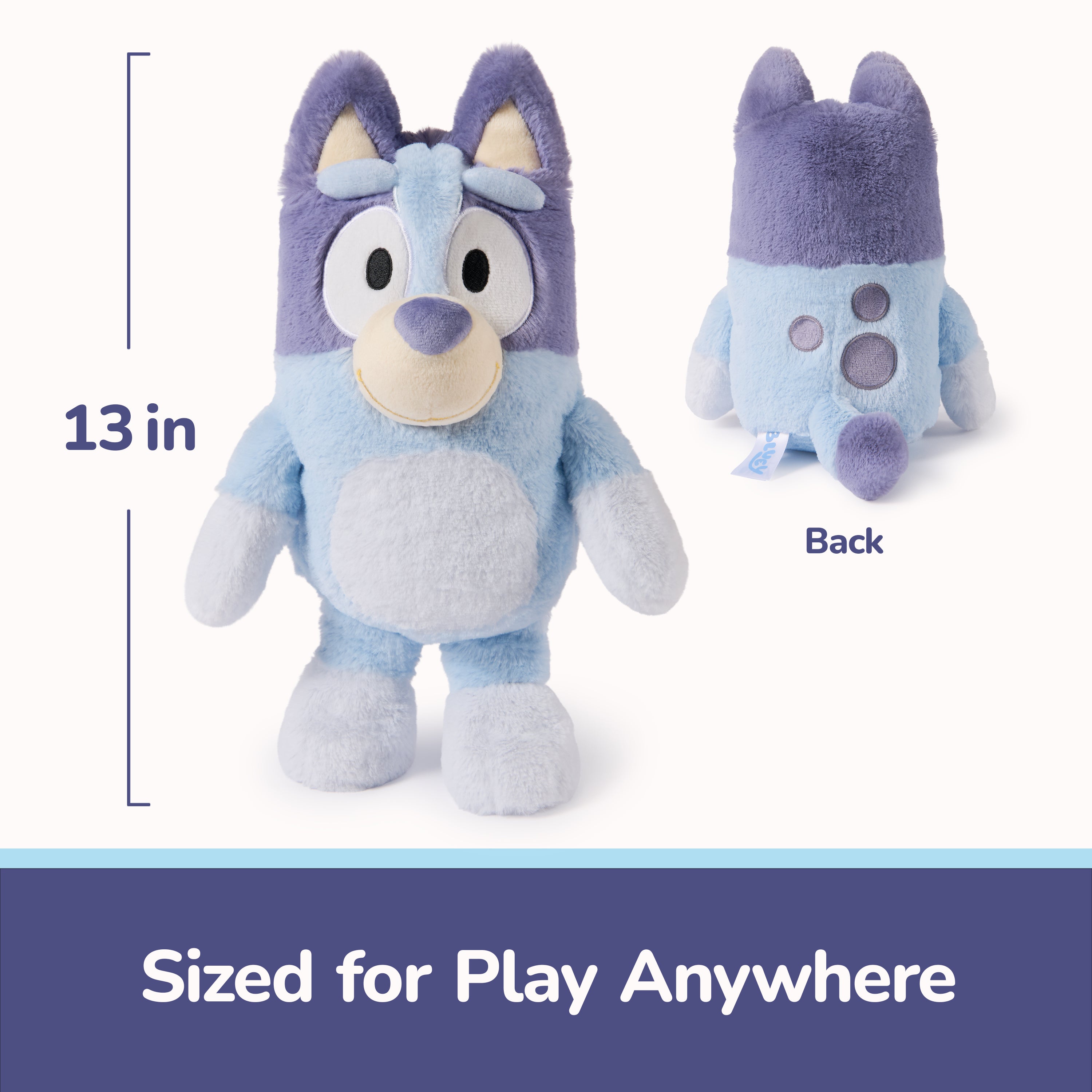 GUND Bluey Sustainably Soft Plush, Made with Recycled Materials, Stuffed Animals for Kids & Toddlers, Blue, 13”