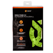 ONIX Fuse G2 Outdoor Pickleball Balls (6 Pack) - Neon Green