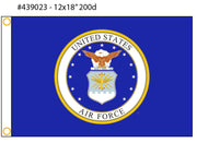 12X18 IN NYL-GLO US AIR FORCE