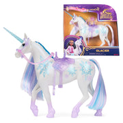 Unicorn Academy, Power of Friendship Glacier with Translucent Saddle & Bridle, 11”, Dolls & Unicorn Toys for Girls Ages 4 and up