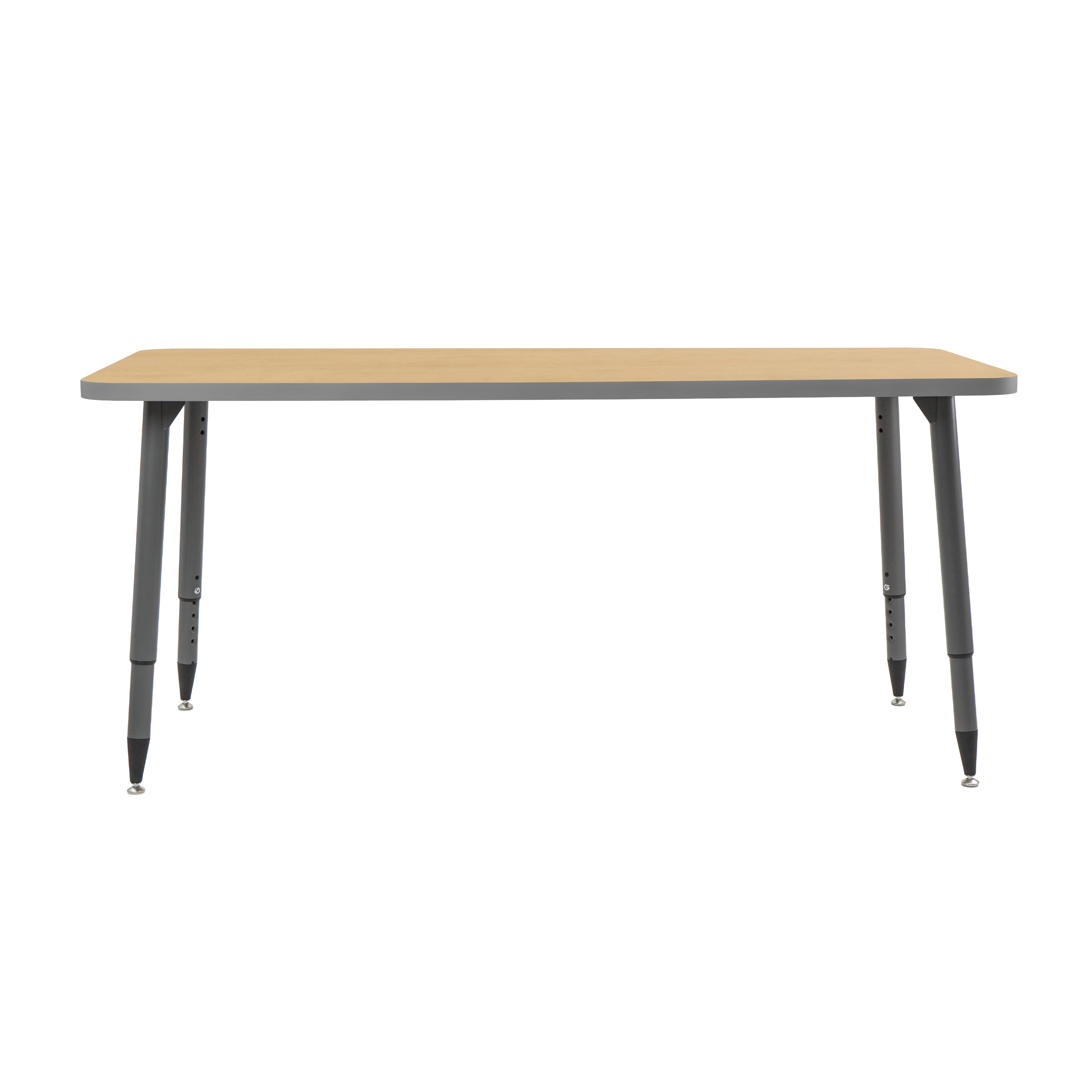 Adapte 30" x 60" Rectangle Thermofused Activity Table with Adjustable Tapered Legs - North Sea/North Sea
