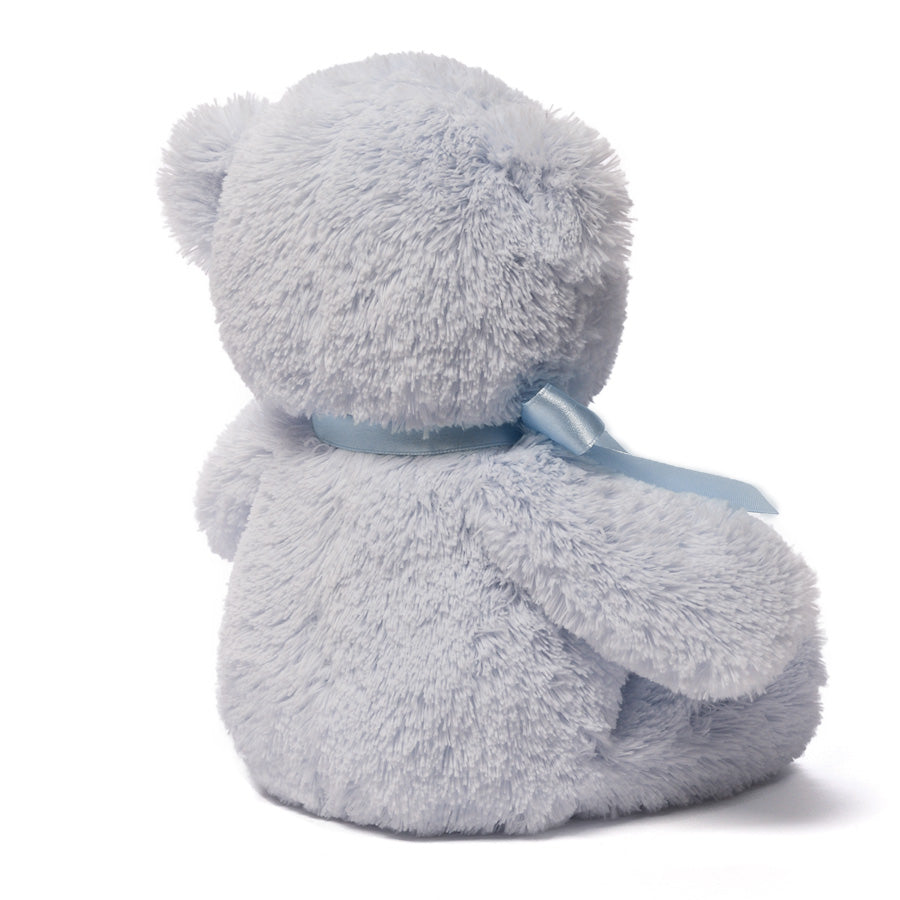 Baby GUND My First Teddy Bear, Ultra Soft Animal Plush Toy for Babies and Newborns, Blue, 10”
